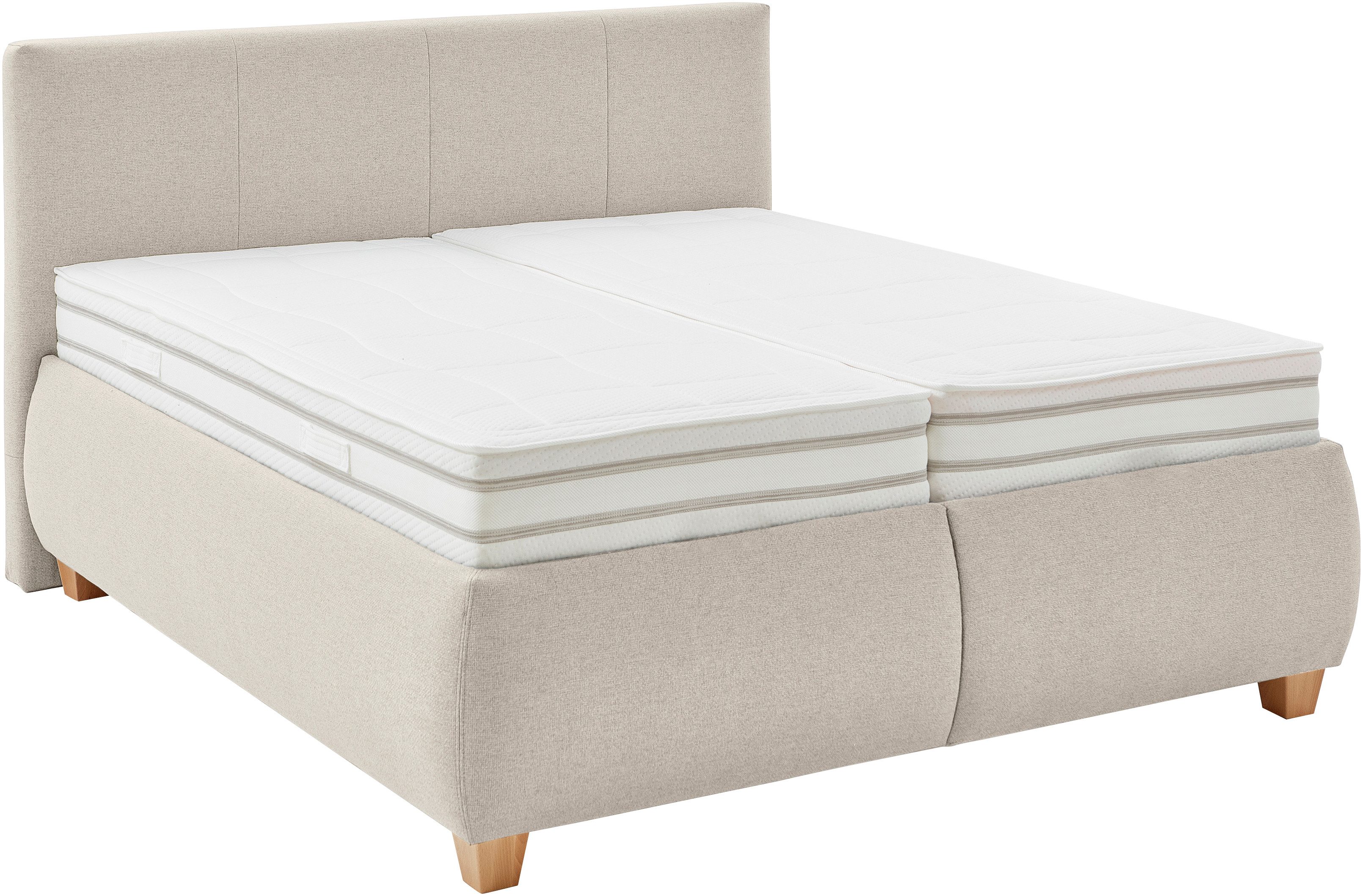 Die PlanBar Polsterbett OC-ON20004, inkl. Matratzen u. Lattenrahmen, belastbar bis 200 Kg, 160/180x200cm