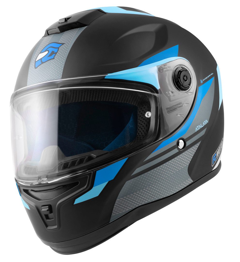 FC-Moto Motorradhelm FF114B Zeron Helm, Vorbereitet Für Pinlockscheibe,herausnehmbares Innenfutter