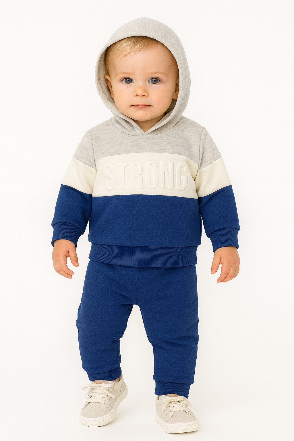 Lorey Medtec Freizeitanzug Jungen Hoodie-Set 2-tlg., 100% Baumwolle, bequemer Freizeit-Look (Kapuzenpullover + Hose)