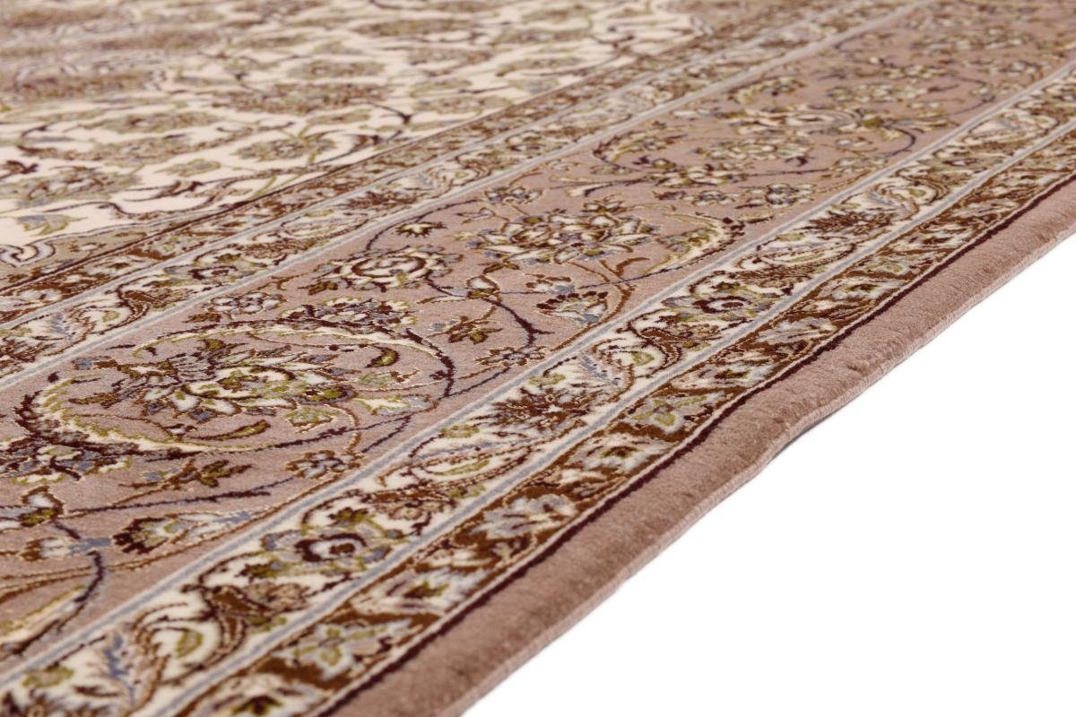 Orientteppich Isfahan Seidenkette 199x318 Handgeknüpfter Trading, Höhe: mm Orientteppich, Nain rechteckig, 6