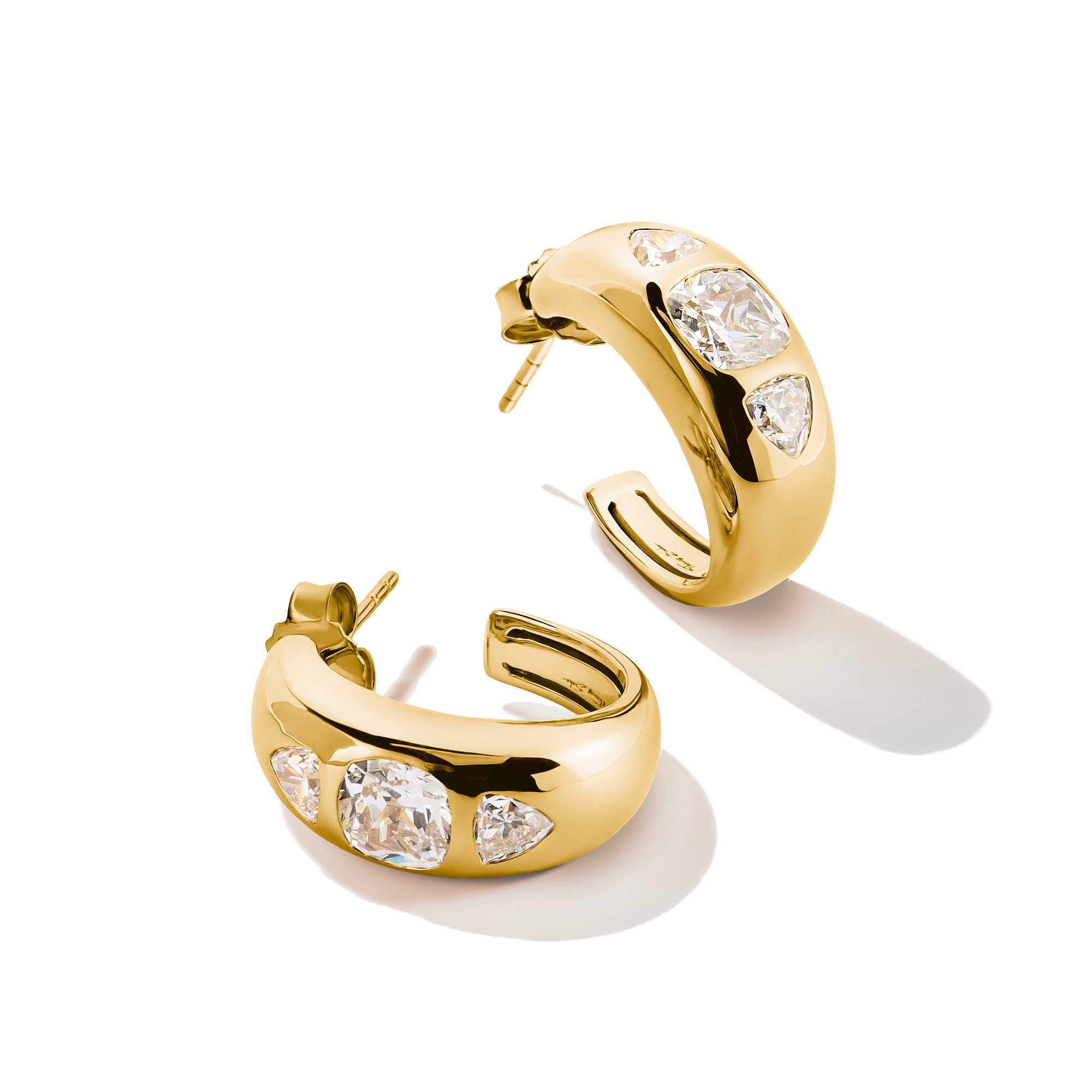 THOMAS SABO Paar Creolen Bold Elegance Ohrringe mit Zirkoniasteinen, mit Zirkonia (synth)