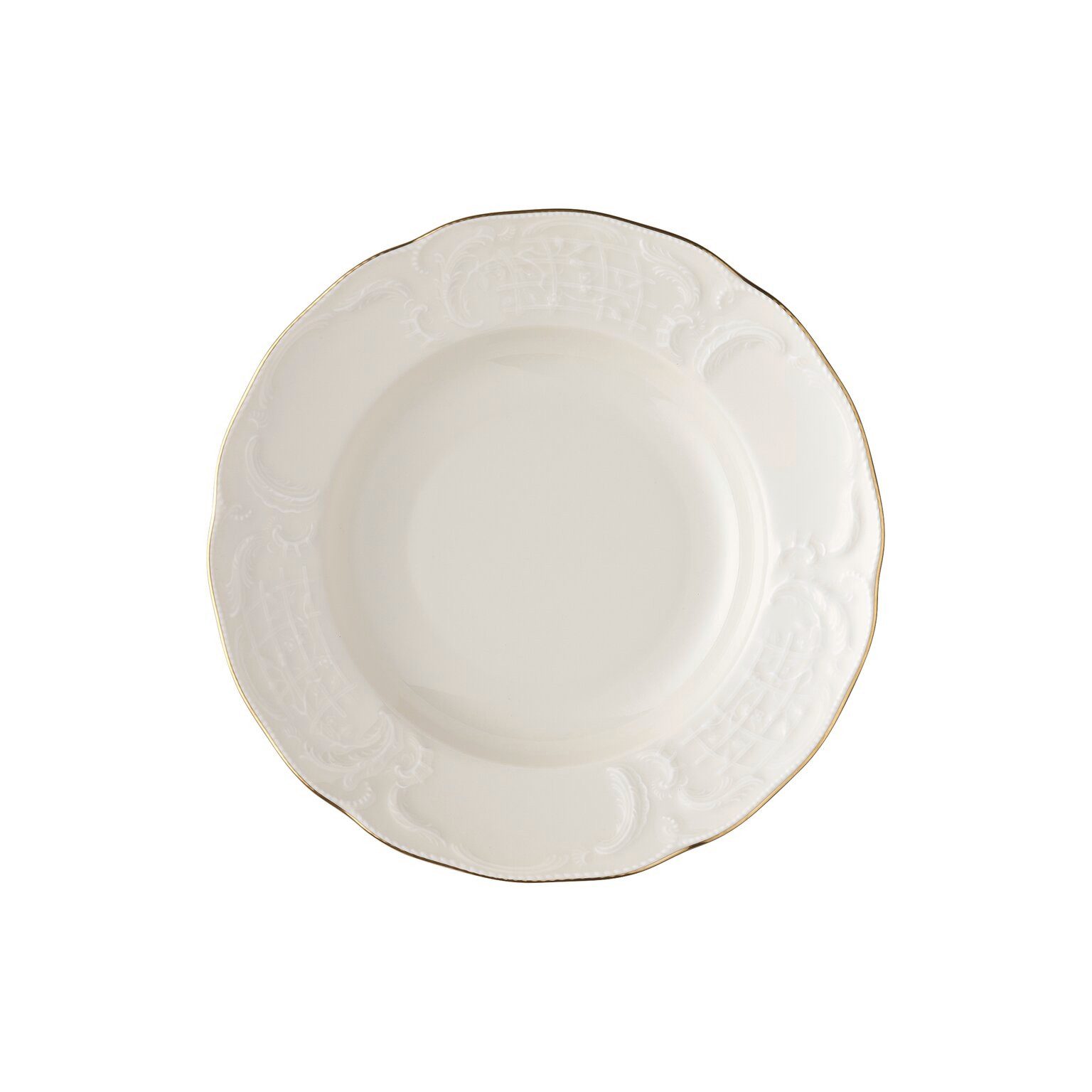 Rosenthal Suppenteller Rosenthal Sanssouci Elfenbein Suppenteller, Porzellan