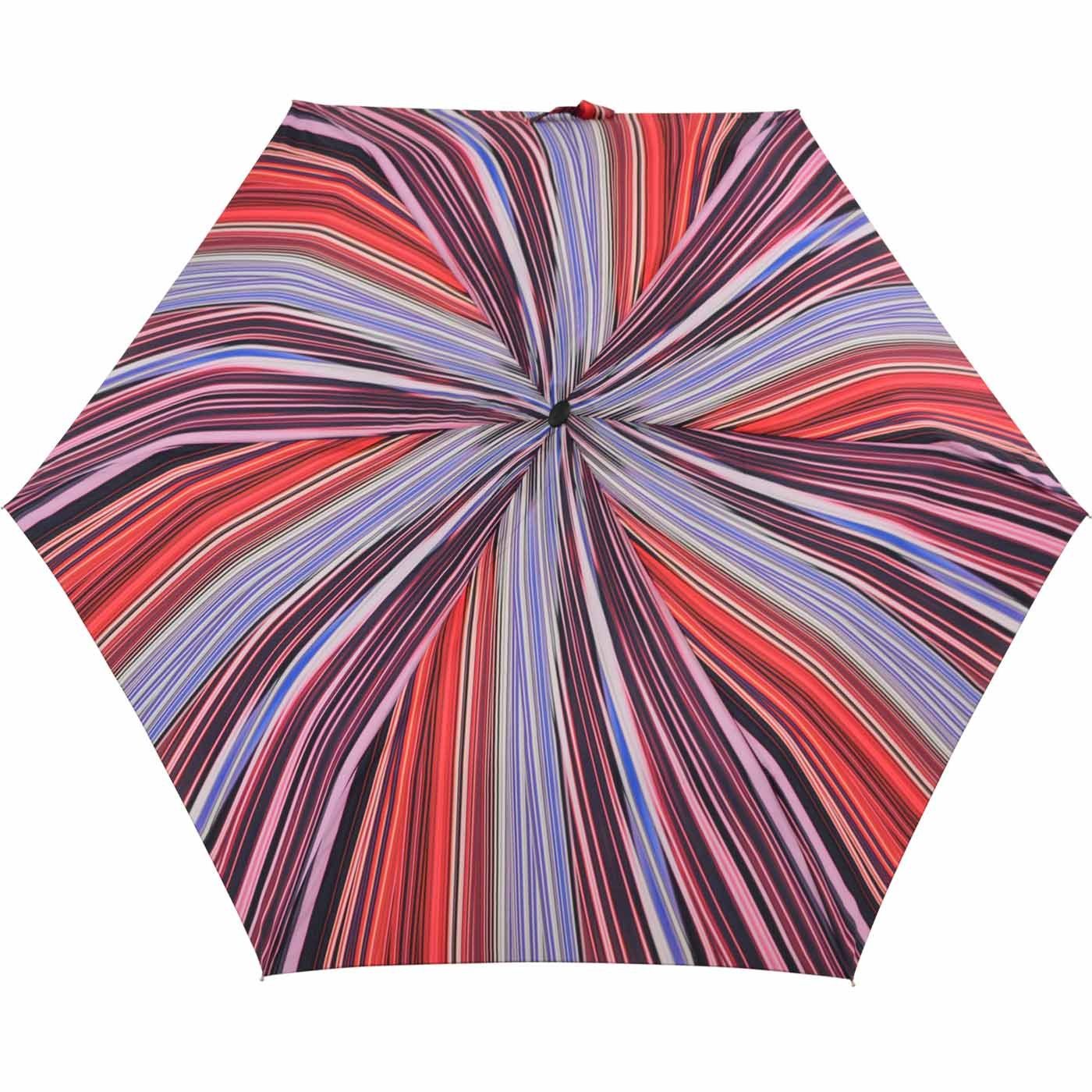 ein findet jede für Platz Tasche, Taschenregenschirm dieser doppler® und leichter lila-bordeaux Begleiter überall Schirm flacher treue