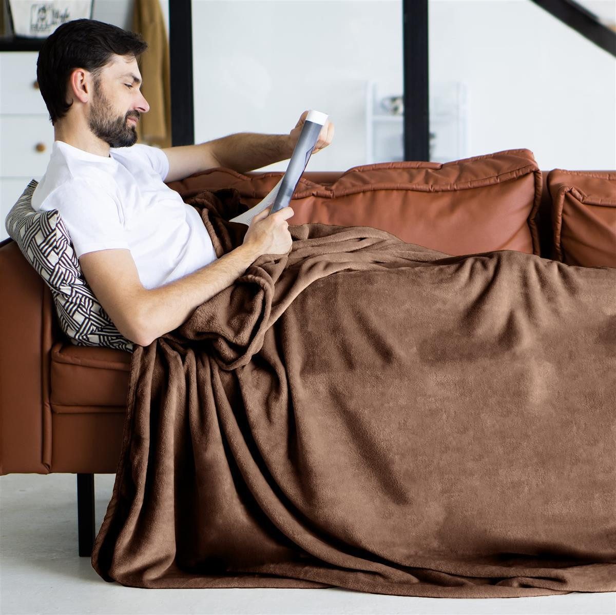 Wohndecke Kuscheldecke super weich & flauschig günstig online kaufen