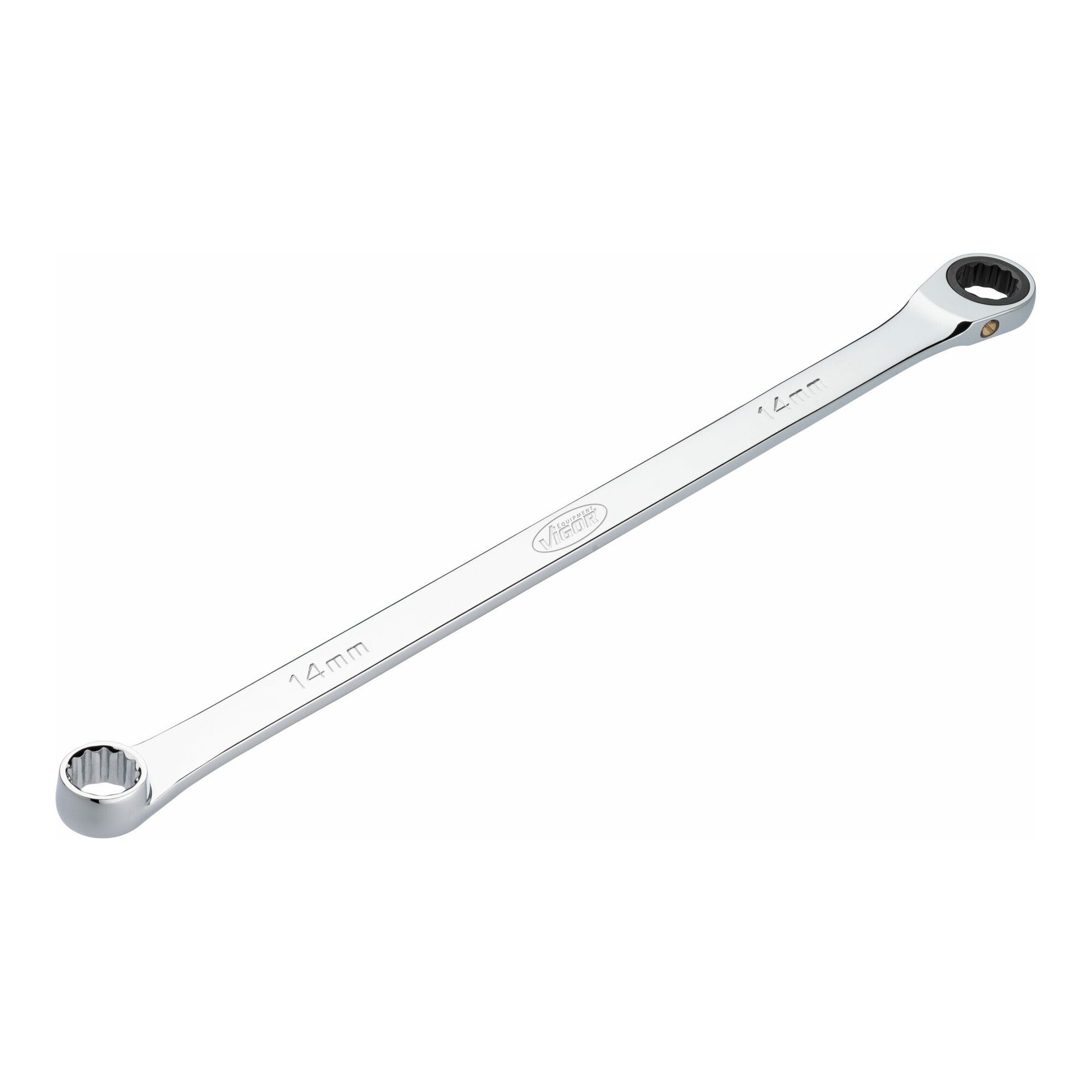 VIGOR Ratsche VIGOR Ratschen-Ringschlüssel, extra lang, V7031-14, SW 14 mm