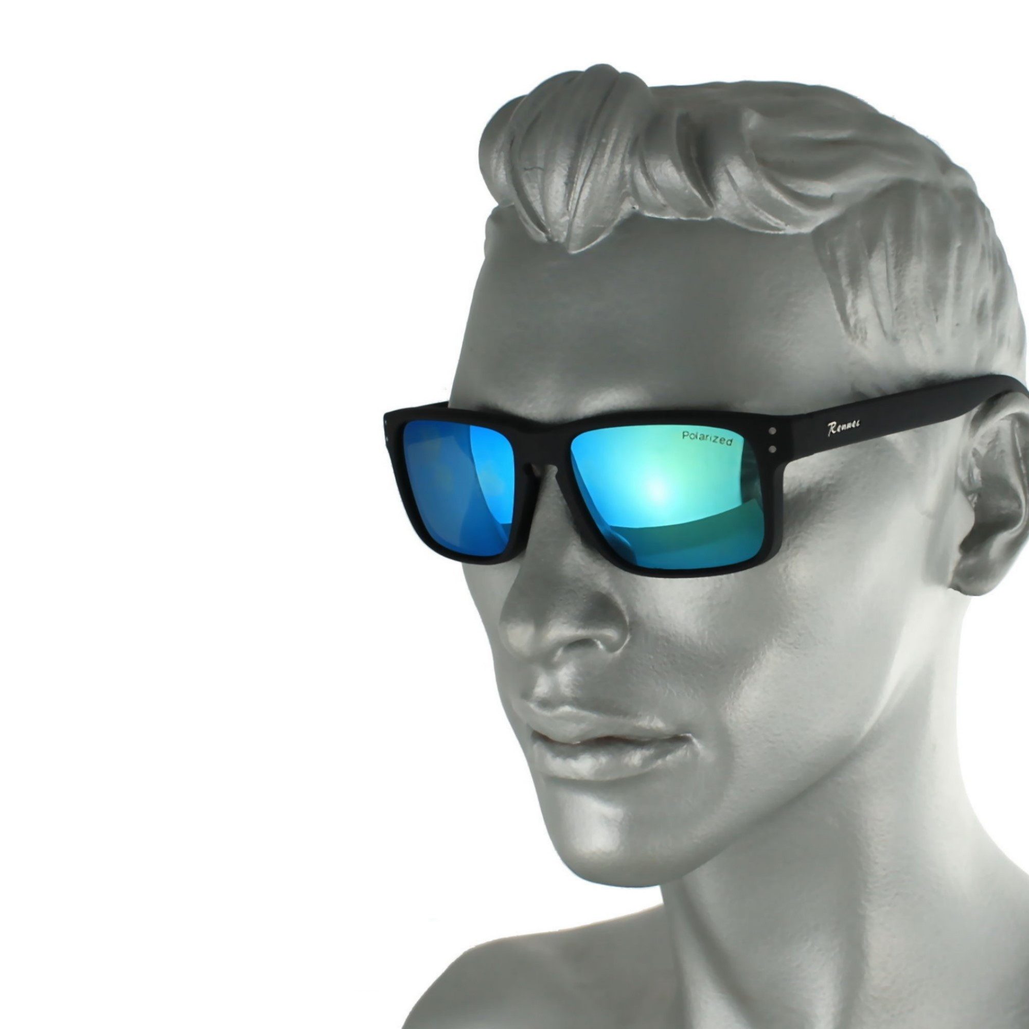 Rennec Sonnenbrille (Herren Markenbrille mit Brillenbeutel) Gläser Polarisi günstig online kaufen