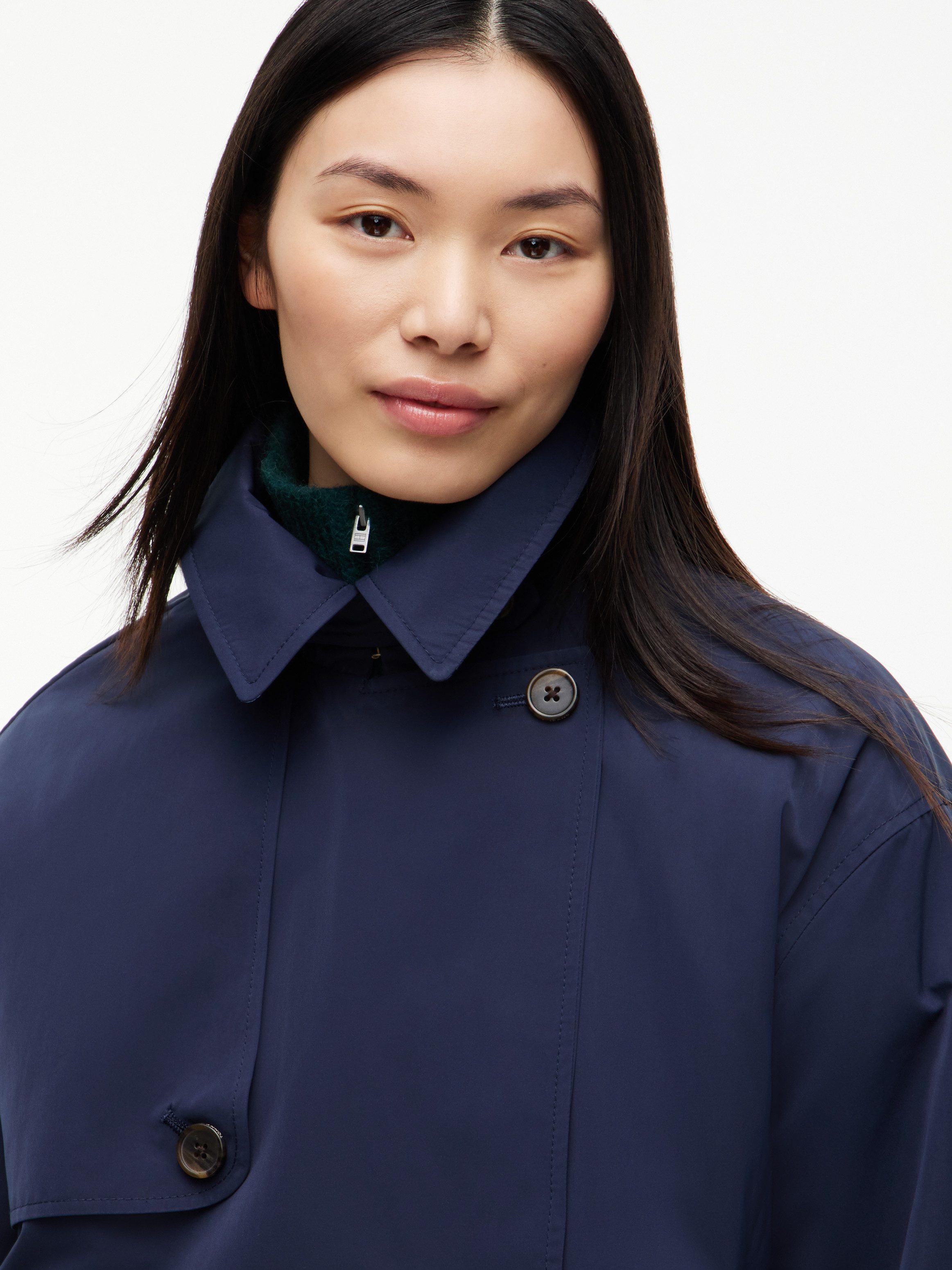 Tommy Jeans Kurzjacke TJW SHORT TRENCH JACKET Materialmix – Bild 2 von 5
