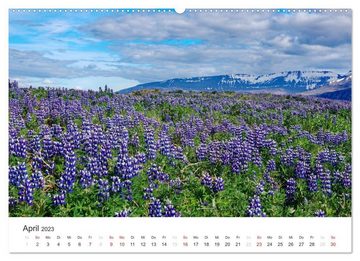 CALVENDO Wandkalender Island - Zauber des Nordens (Premium, hochwertiger DIN A2 Wandkalender 2023, Kunstdruck in Hochglanz)