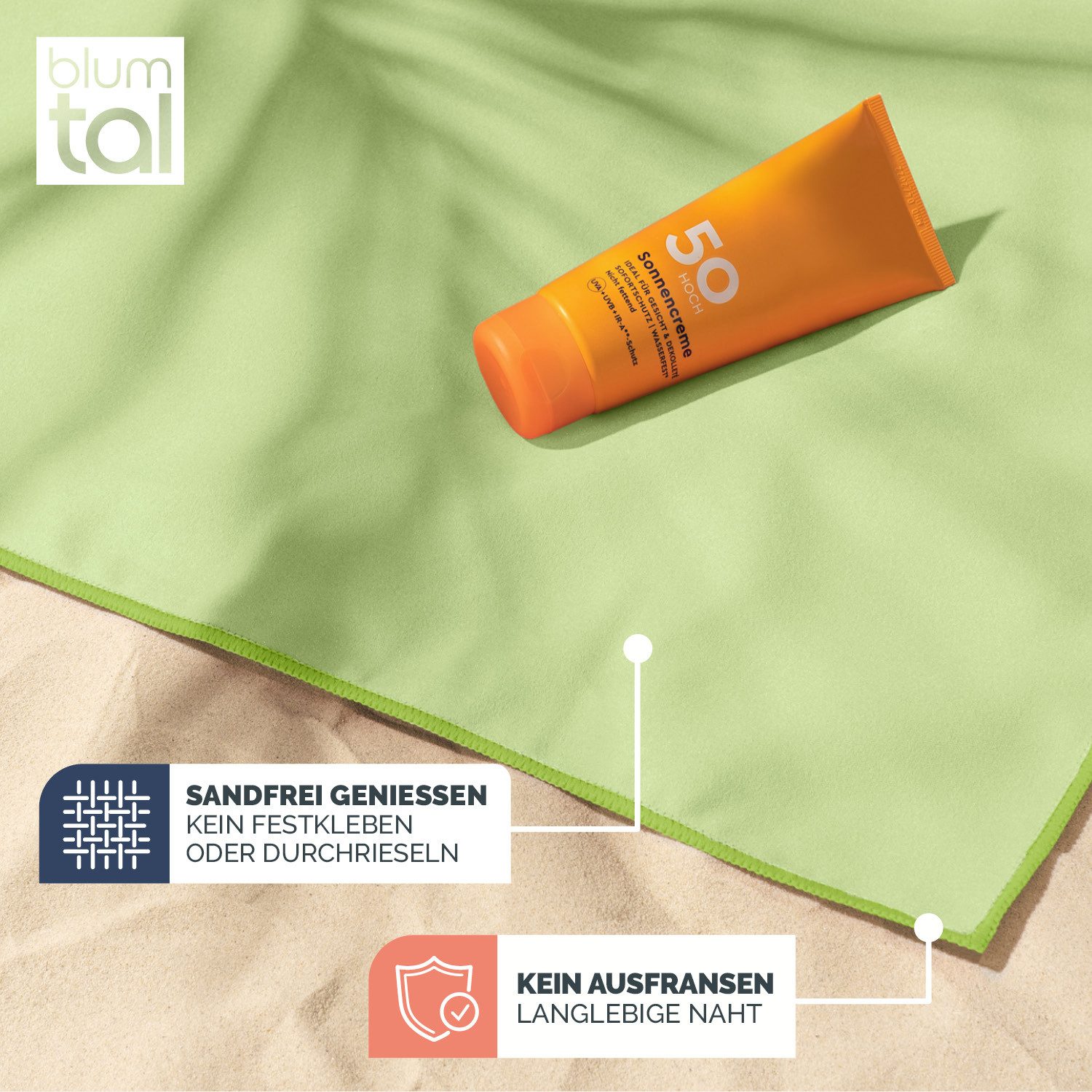 Blumtal Sporthandtuch Mikrofaser Handtuch - kompakte Mikrofaser Handtücher, günstig online kaufen