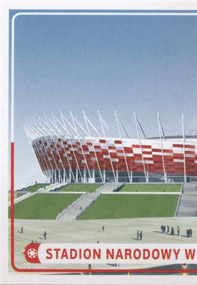 Panini Sammelkarte Panini EM 2012 deutsche Version - Sticker 14 - Stadion Narodowy