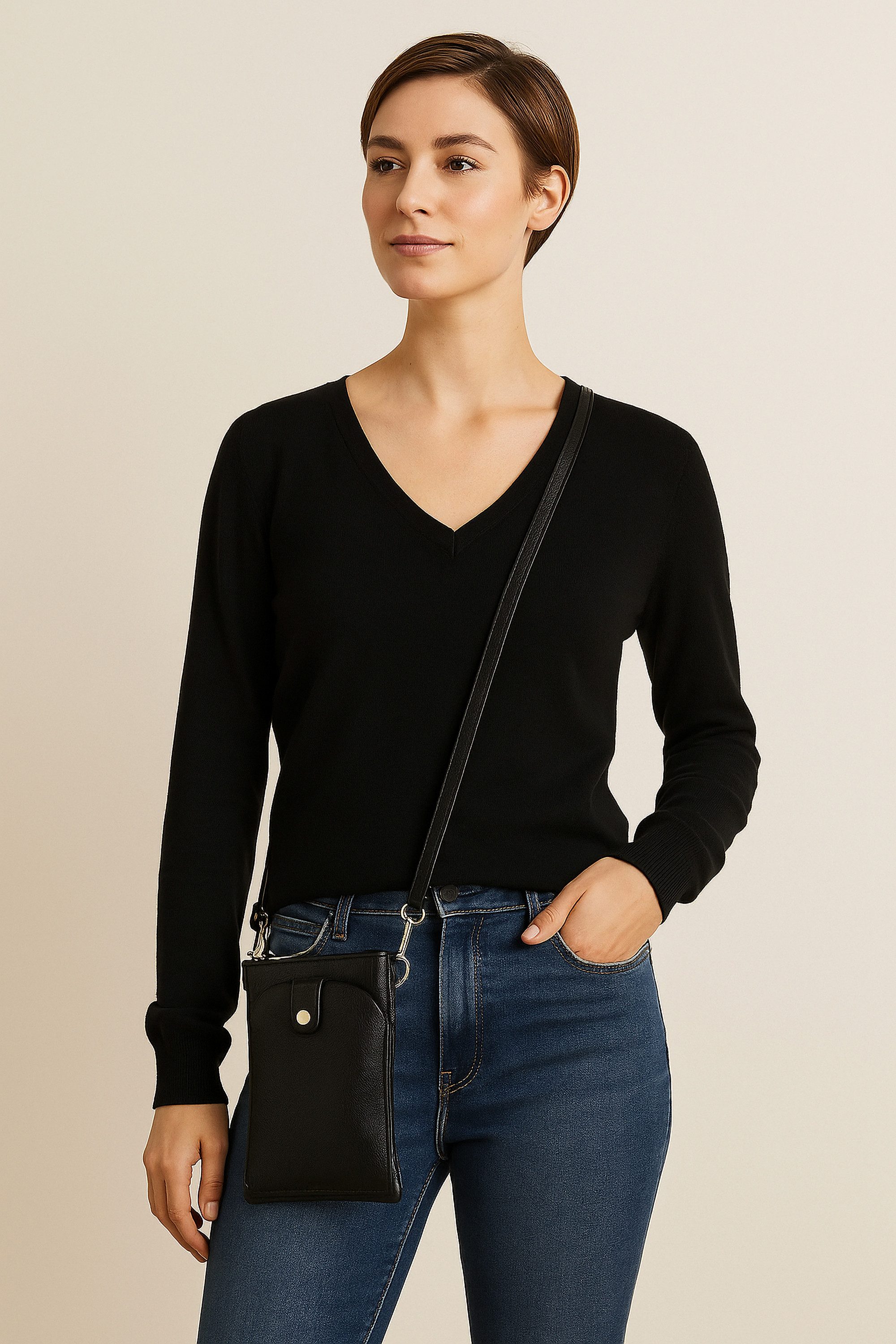 COLLEZIONE ALESSANDRO Umhängetasche PartyPal, aus Leder, Made in Italy