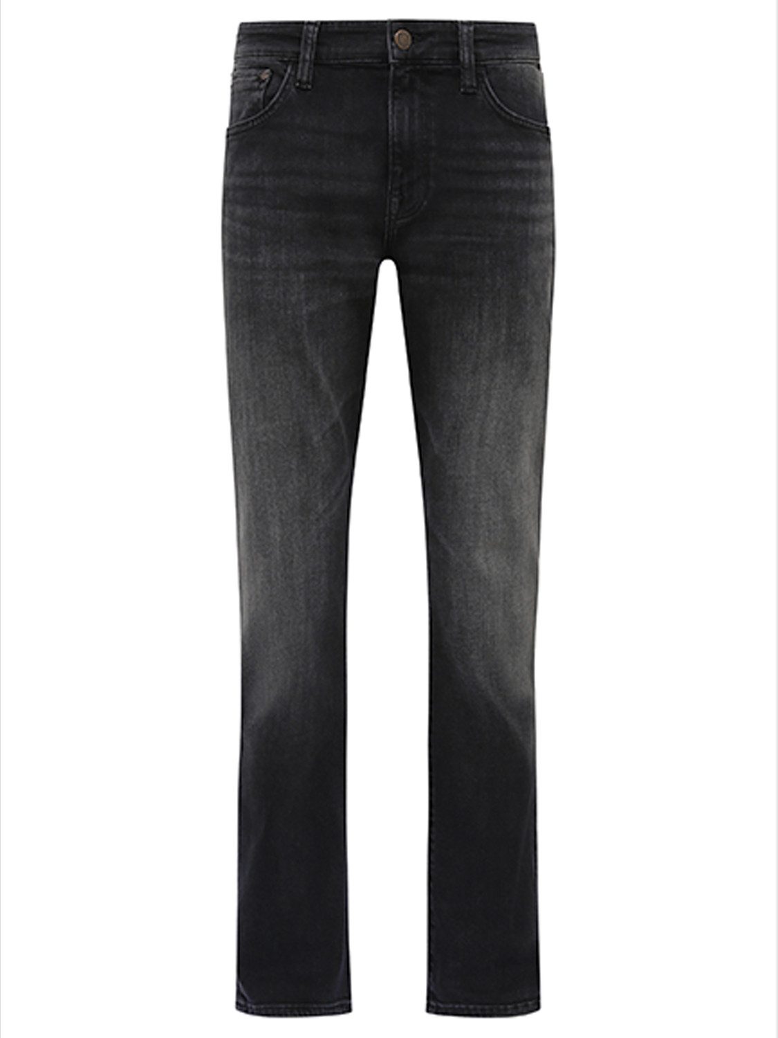 Mavi Regular-fit-Jeans Jeans Straight Leg Dunkle Waschung 5-Pocket MARTIN; dark smoke comfort
