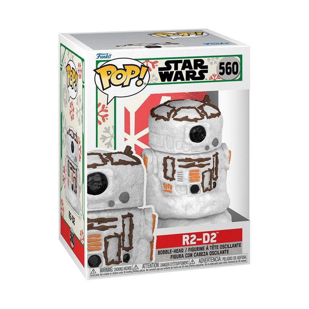 Funko Actionfigur Funko POP! Snowman R2-D2 Star #560 Wars: Holiday 