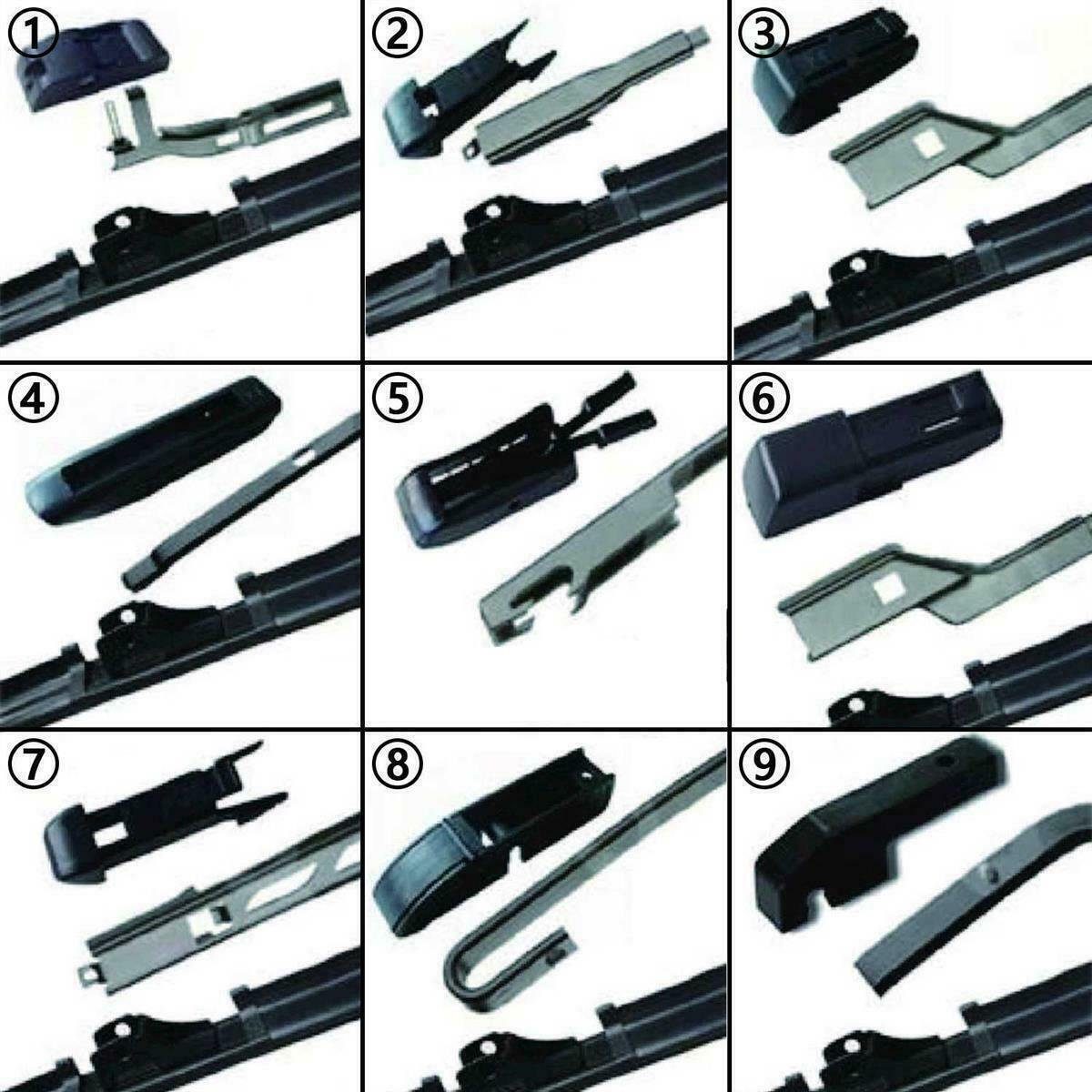 Trades Best Scheibenwischblätter Front- und Heckscheibenwischer Set für Opel Corsa F, ab BJ 2019