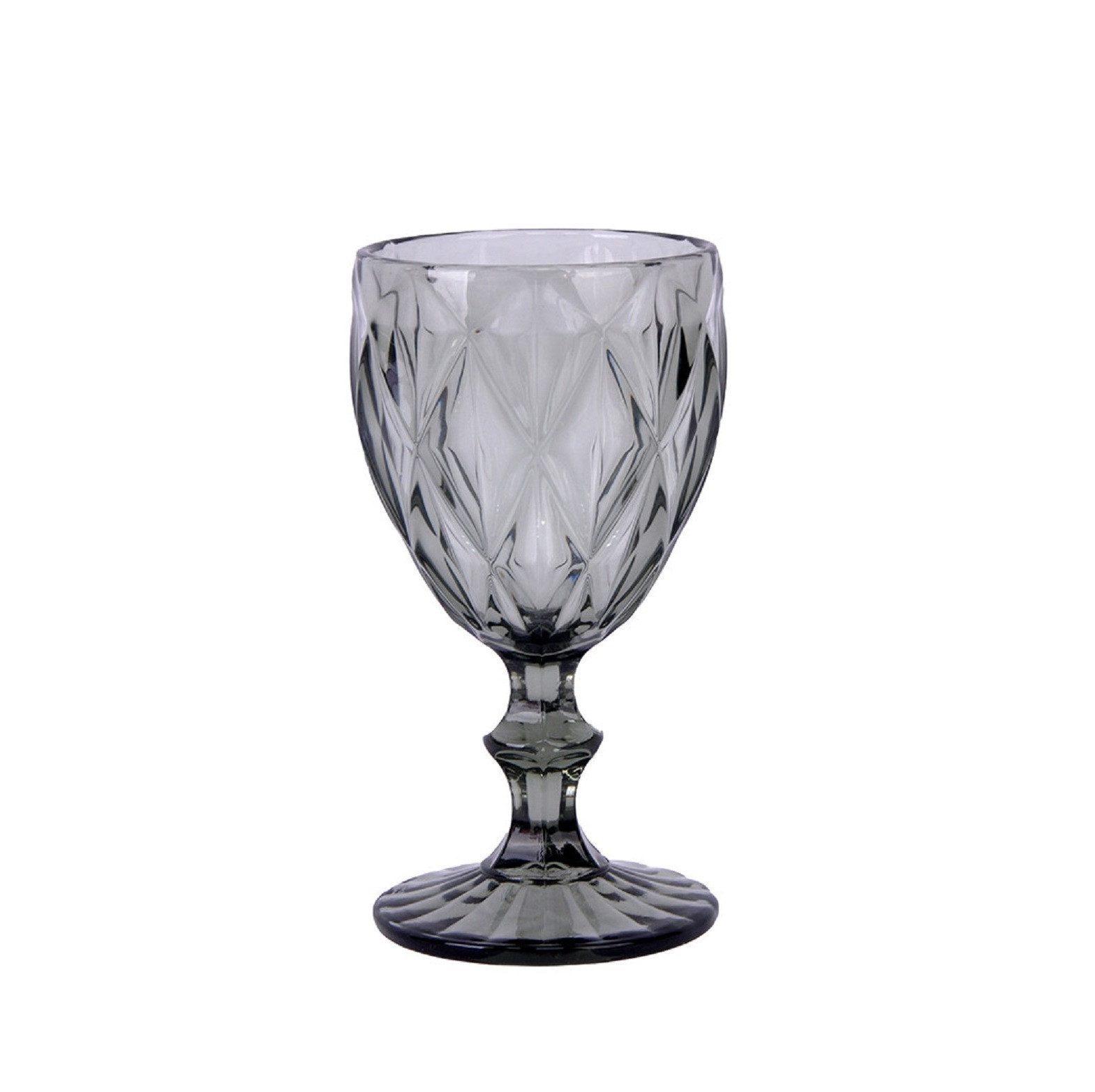 Schäfer Elektronik Gläser-Set Diamond Weingläser – Perfekte 6er Set Weißweingläser mit 250 ml, 6-tlg., 6-teilig, 250 ml