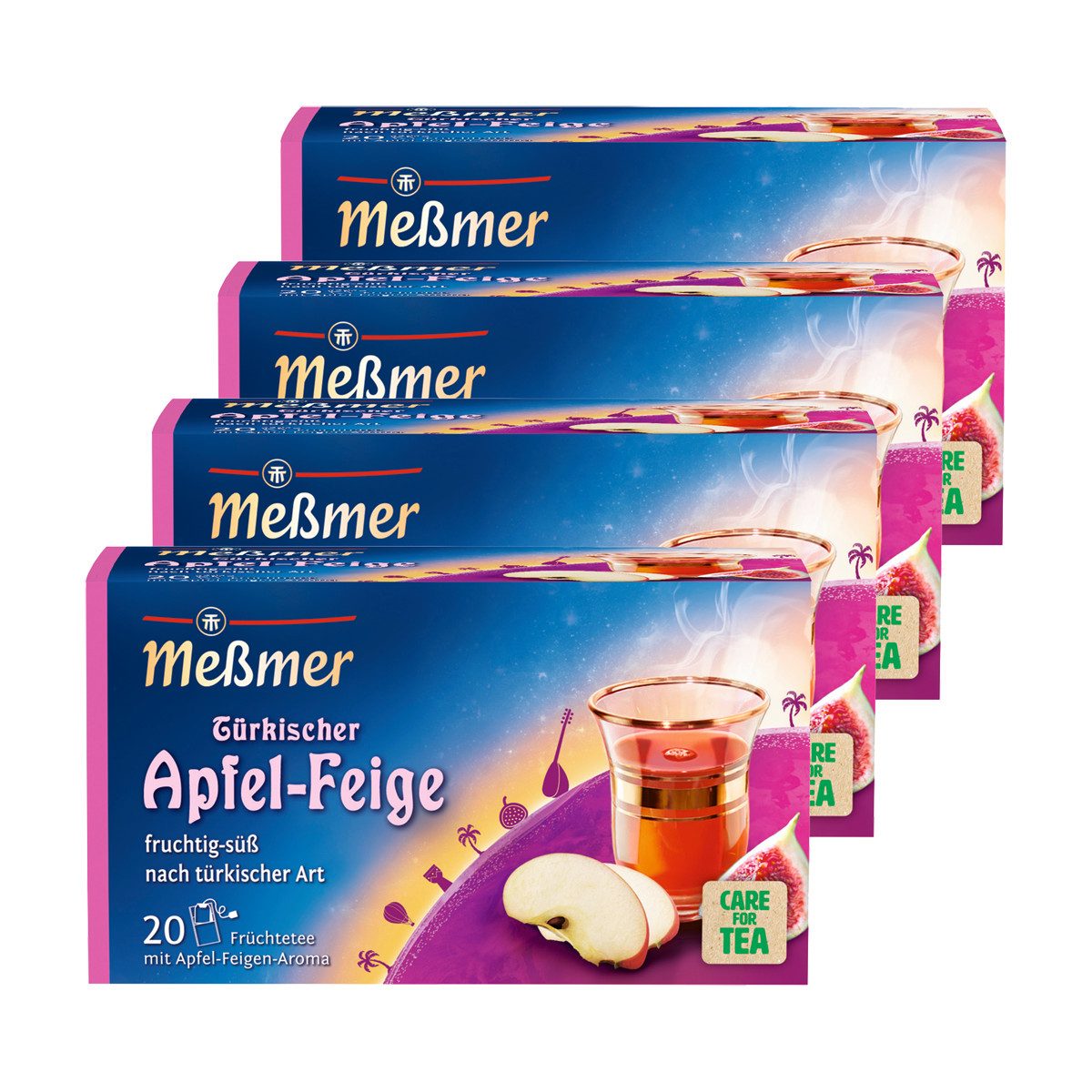 Meßmer Tee, Meßmer Türkischer Bayram Apfel Feige fruchtig und süß 4er Pack