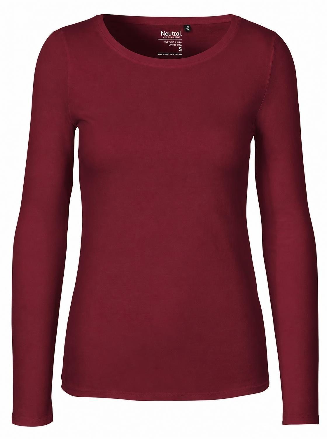 Neutral Langarmshirt Damen Long Sleeve T-Shirt / 100% Fairtrade-Baumwolle