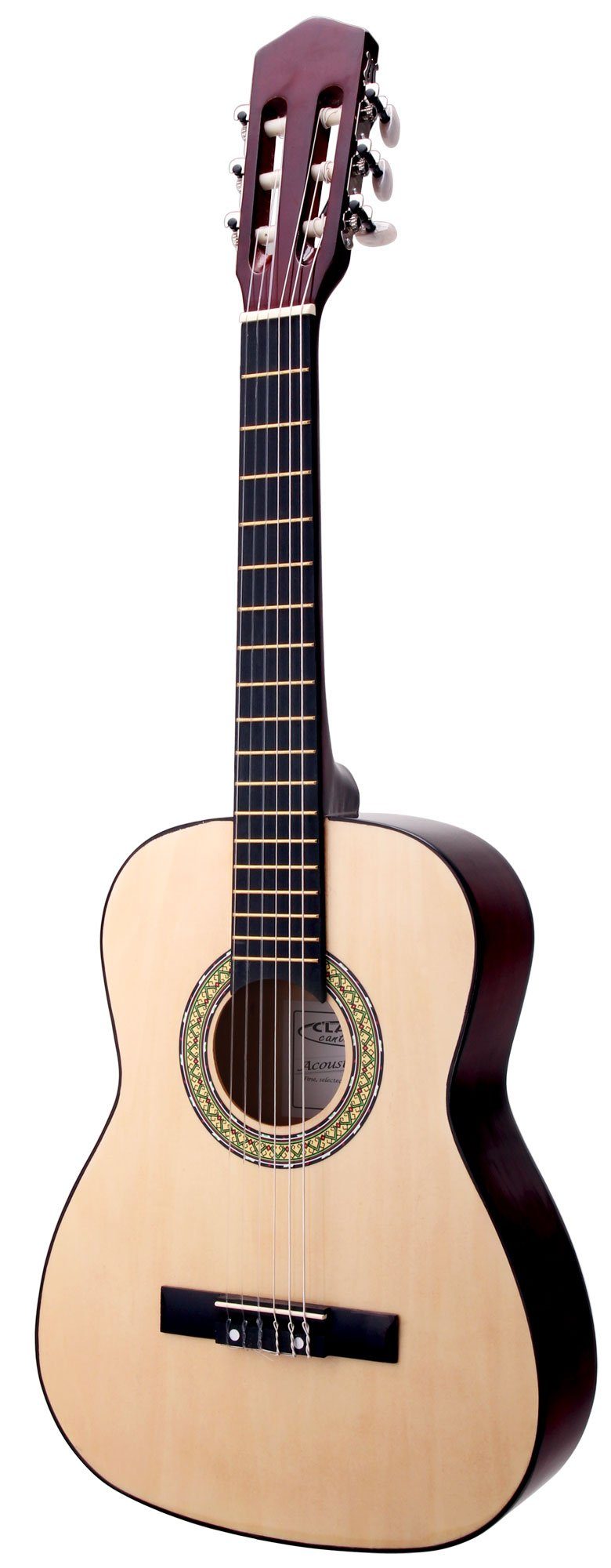 Classic Cantabile Konzertgitarre AS-851-L Klassikgitarre für Linkshänder Starter Set, 1/2