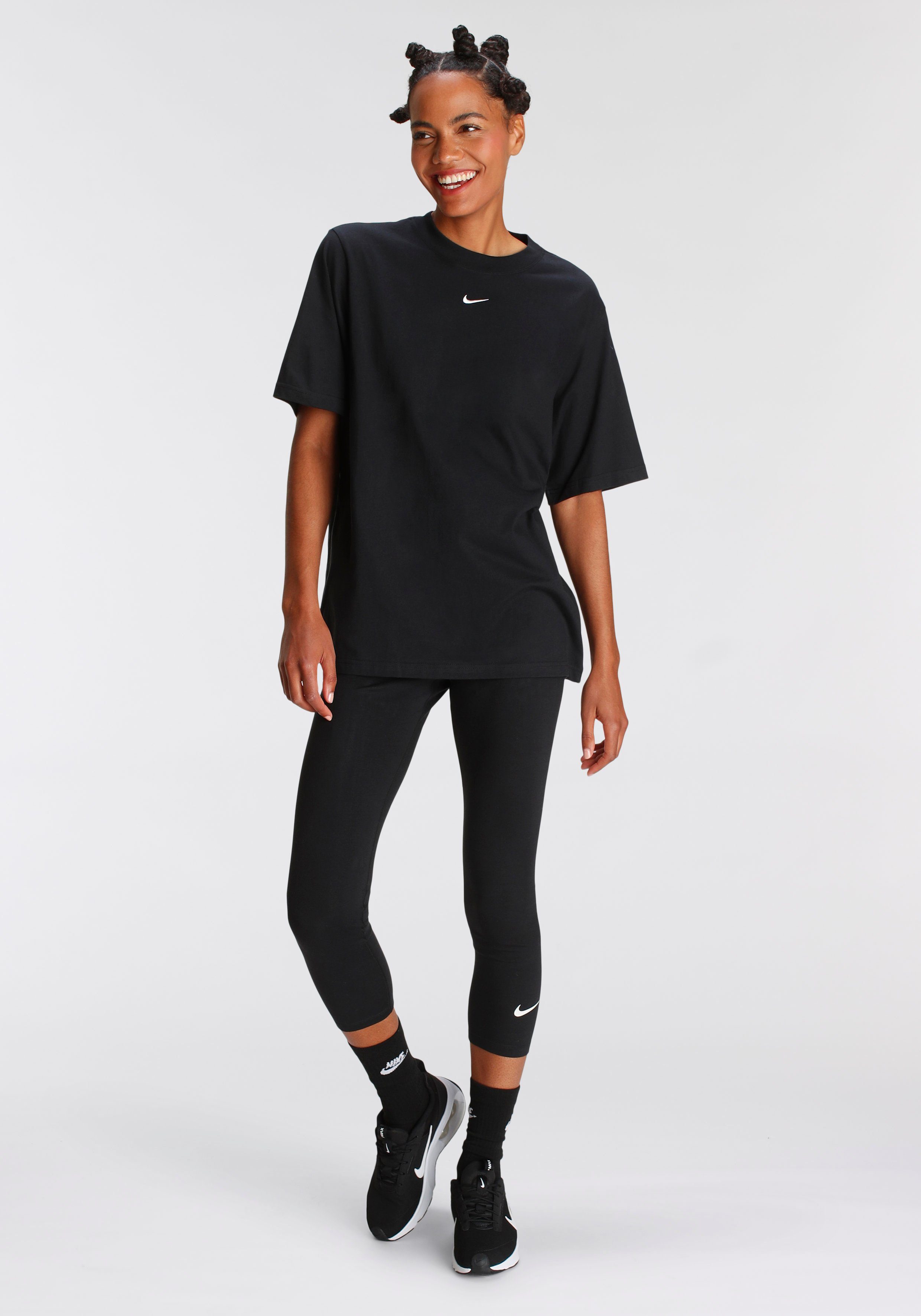 Nike Sportswear Trainingstights W TIGHT BLACK/SAIL / NSW NK HR LBR CLSC