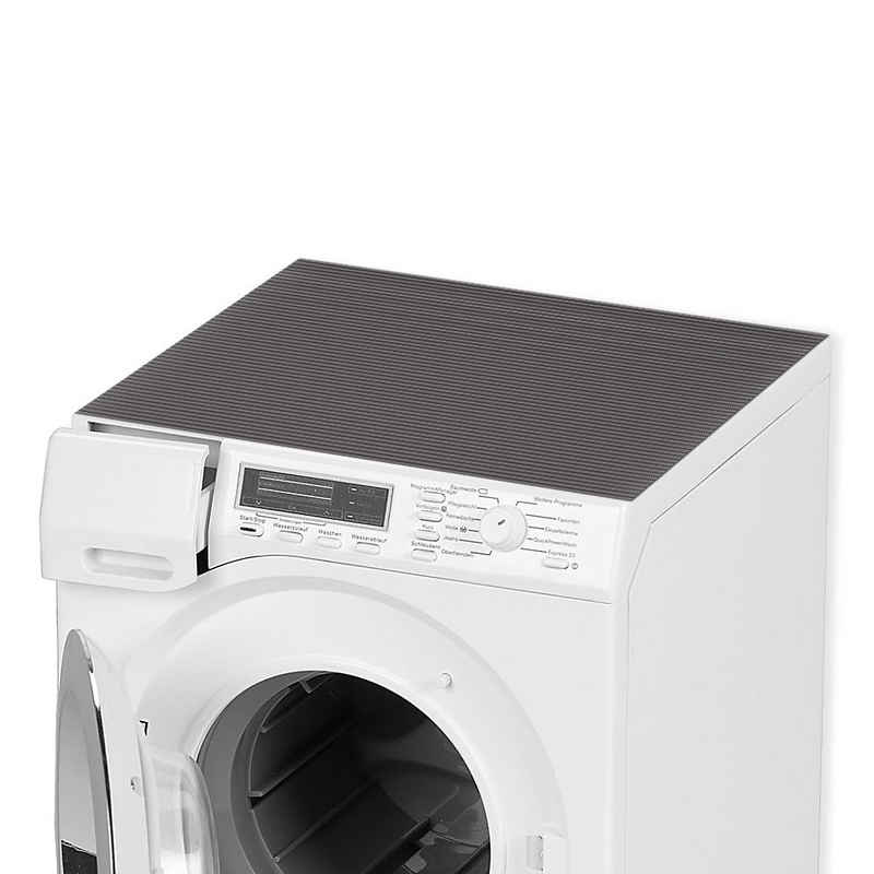 matches21 HOME & HOBBY Antirutschmatte Waschmaschinenauflage grau 65 x 60 cm rutschfest, Waschmaschinenabdeckung als Abdeckung für Waschmaschine und Trockner