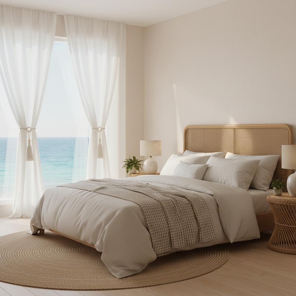 FOUORTUNATE-BEE Dekoklammer für Raffhalter 2er Vorhanghalter Baumwollseil Quasten Gardinen Raffhalter Deko, (2-tlg), Gardinenhalter Boho Wohnzimmer Schlafzimmer – Bild 5 von 5