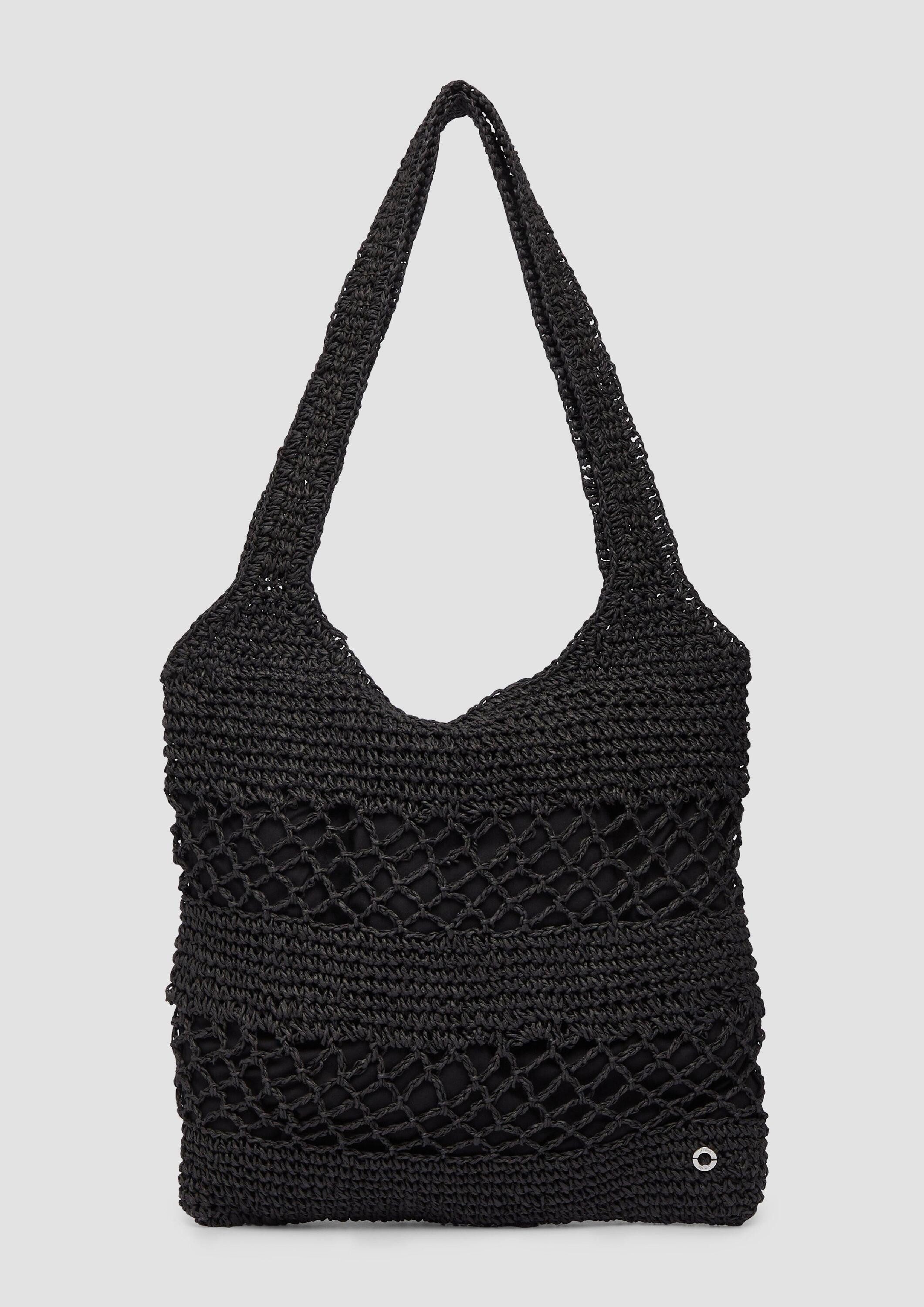 s.Oliver Schultertasche Tasche, Сумки для покупок aus Raffia