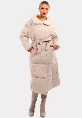 YC Fashion & Style Wintermantel Saisonales Highlight: Edler Mantel in Creme mit Markantem Kragen
