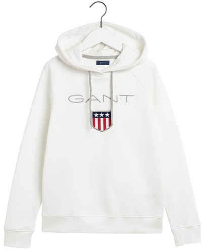 Gant Sweatshirt »GANT SHIELD SWEAT HOODIE« mit großer Label-Applikation vorne