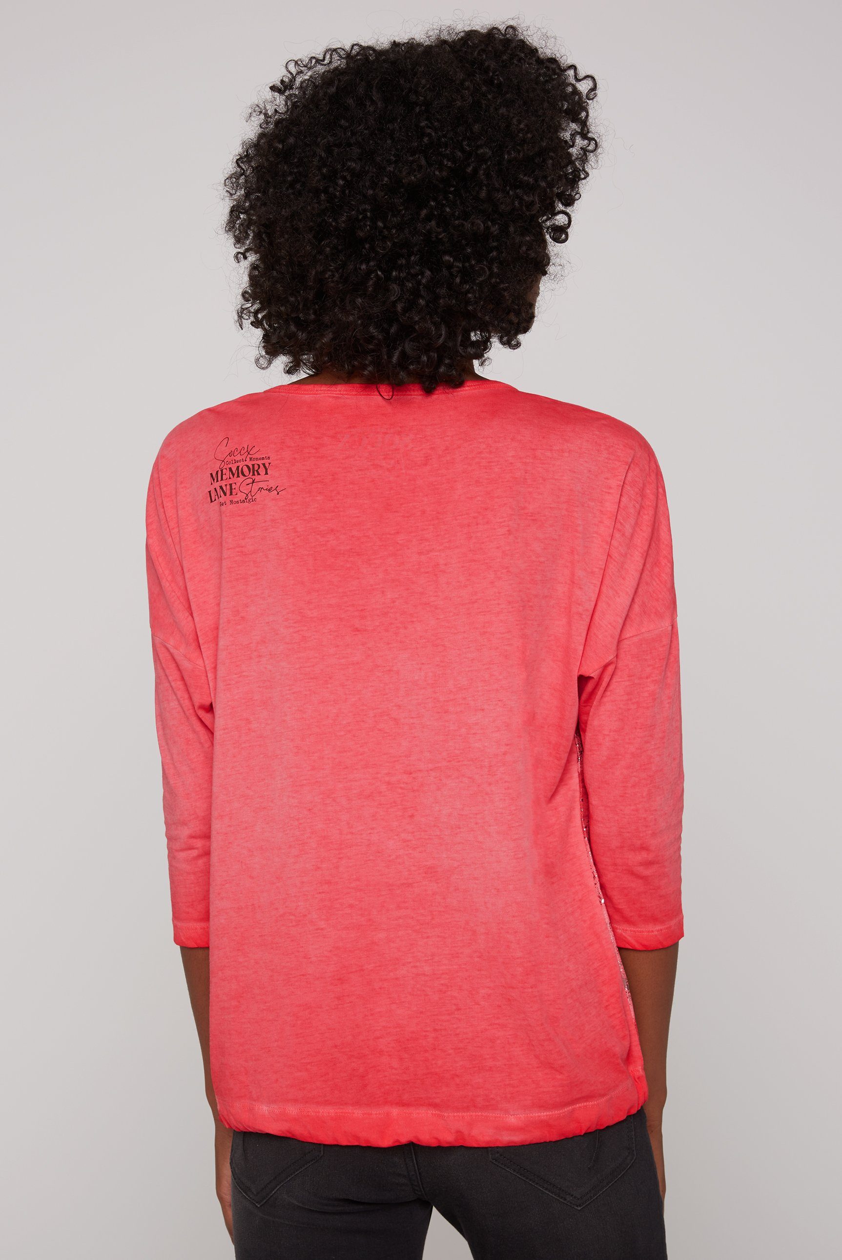 SOCCX 3/4-Arm-Shirt Rückenpartie mit längerer