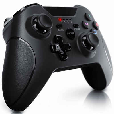 CSL Gaming-Controller (1 St., Wireless Gamepad für PC & PS3 im Xbox-Design, kabellos, 2,4 Ghz Dongle)