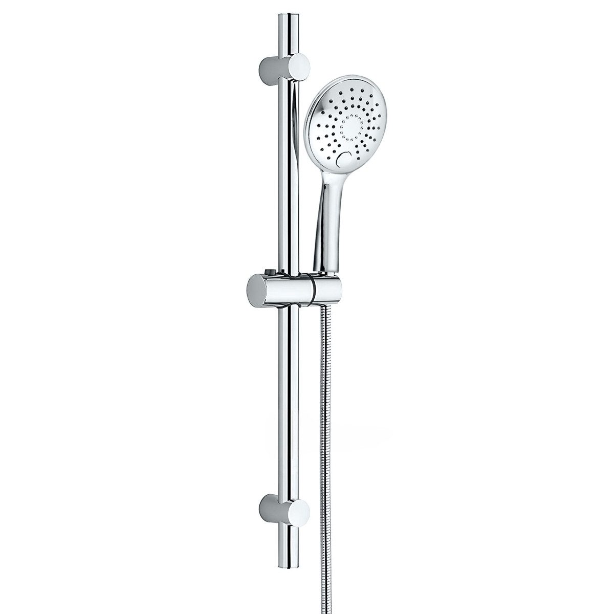 Grohe Duscharmatur Precision Flow Thermostat Set mit Aloni Duschgarnitur 3 Strahl Chrom (Spar-Set) ohne Regendusche, 3 Strahlarten mit SafeStop Sicherheitssperre bei 38°