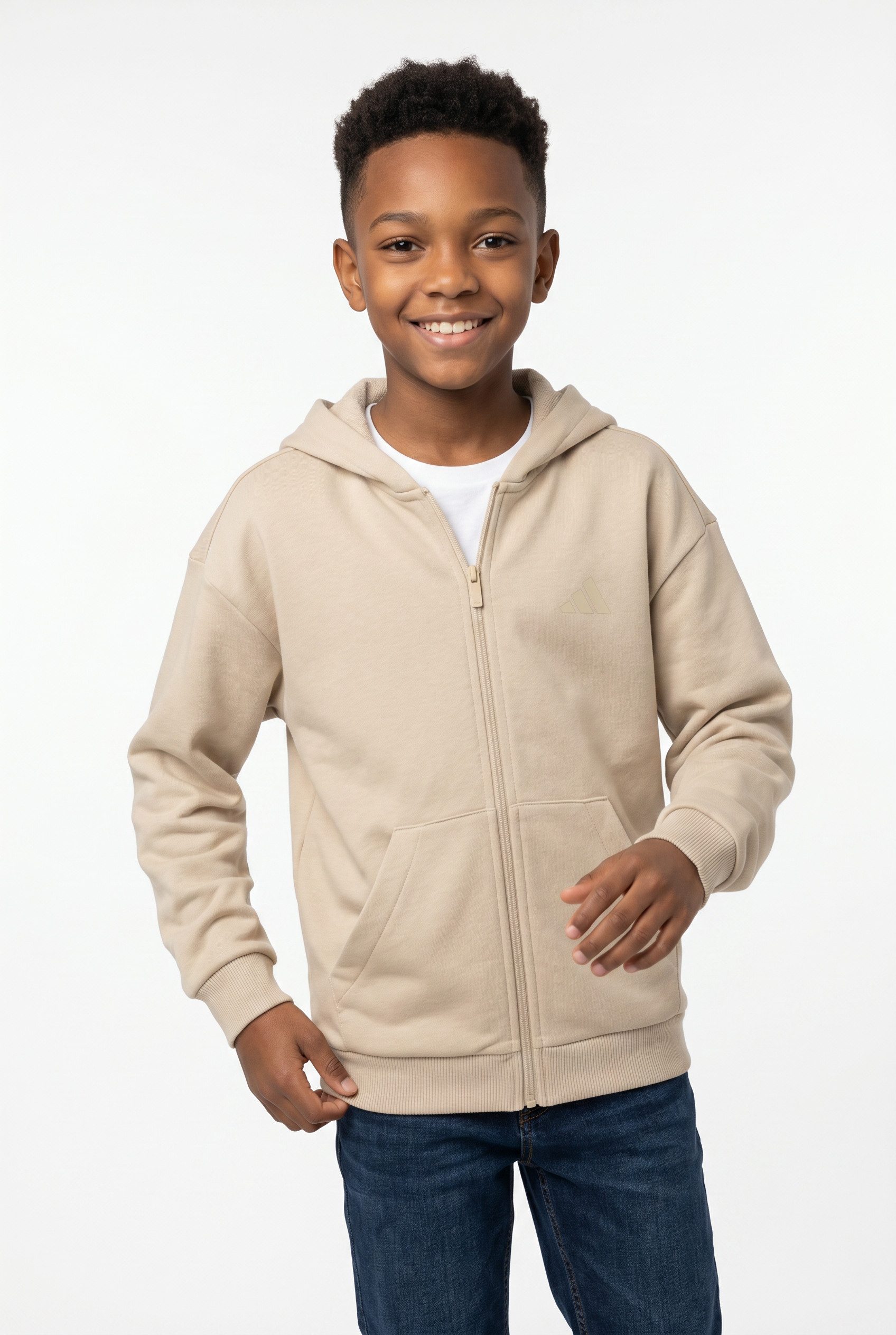 adidas Sportswear Kapuzensweatshirt J SL FZ HD 220 für Kinder, mit Kapuze