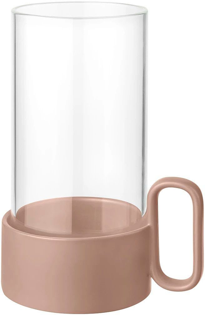 blomus Торшеры Windlicht YURAGI (1 St), aus Steingut und Glas, Höhe ca. 21 cm