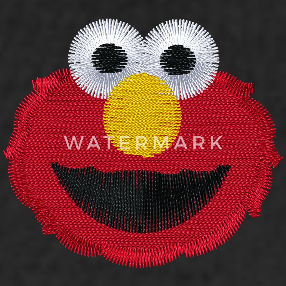 Spreadshirt Hoodie Sesamstraße Elmo Gesicht Stick Damen Premium Hoodie (1-tlg)