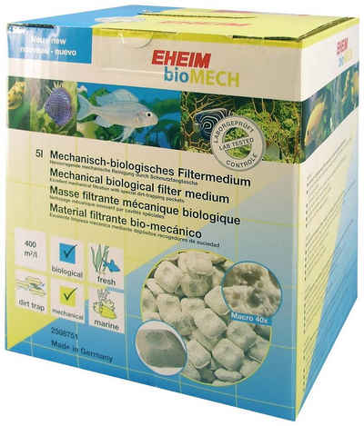 EHEIM Filtersubstrat »bioMECH«, für Aquarien Außenfilter mit Meerwasser/Süßwasser, inkl. Schmutzfangtaschen
