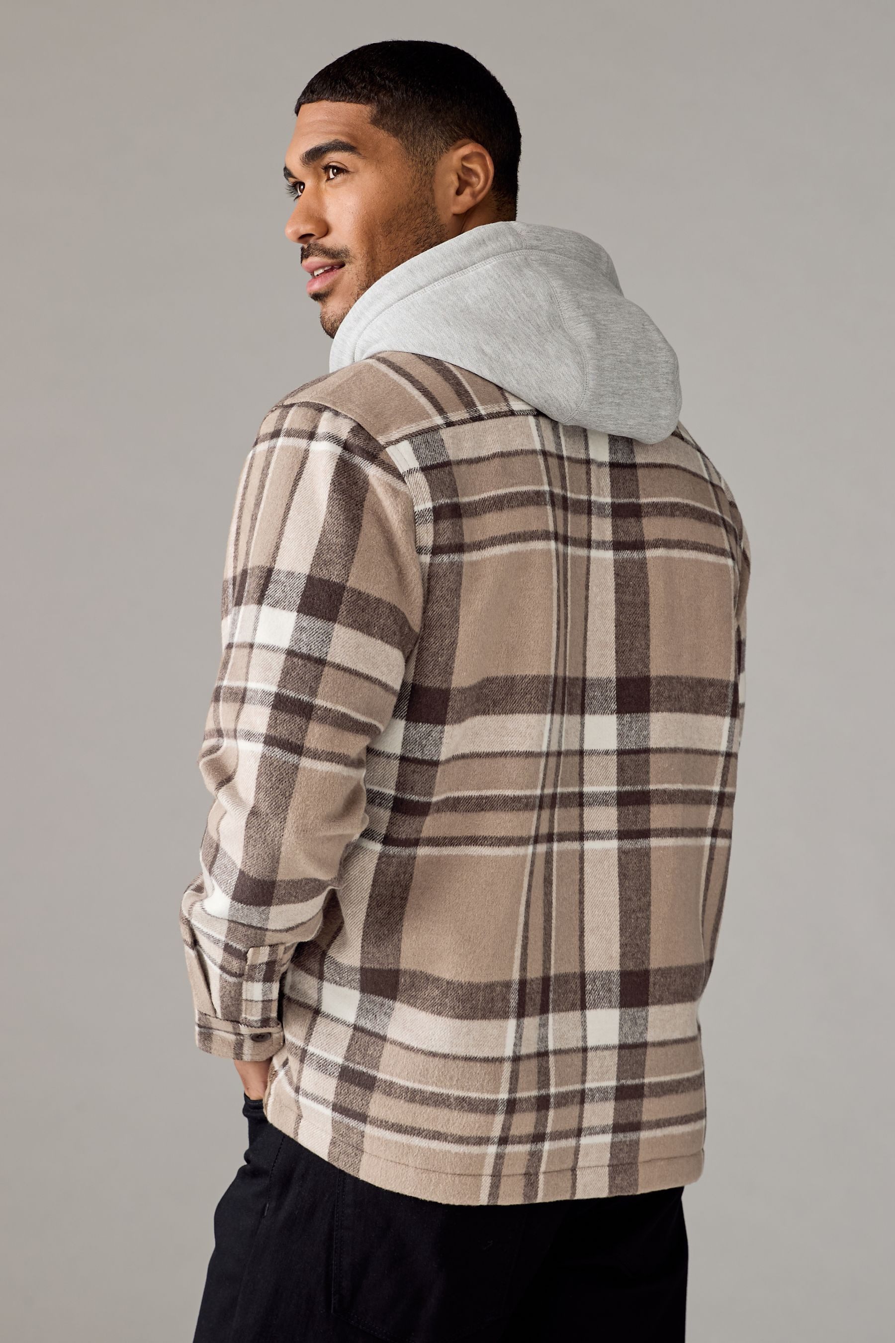 Next Hemdjacke Karierte Hemdjacke mit Teddyfutter günstig online kaufen