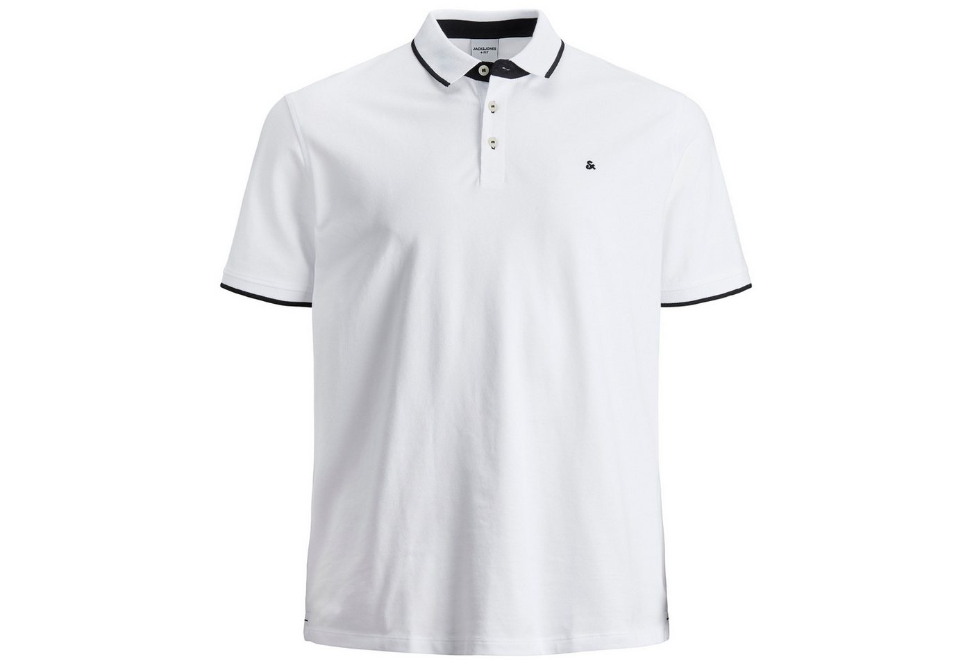 Jack & Jones Poloshirt Jack&Jones Poloshirt Übergröße weiß JJEPAULOS