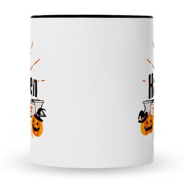 GRAVURZEILE Tasse mit Motiv - im Happy Halloween Design - Geschenk für Sie & Ihn