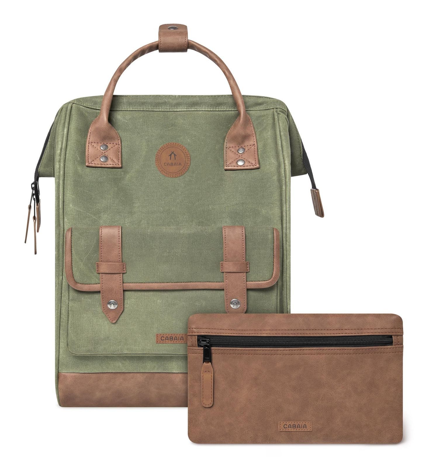 CABAIA Rucksack Waxed Cotton Backpack (Set, 3-tlg) günstig online kaufen