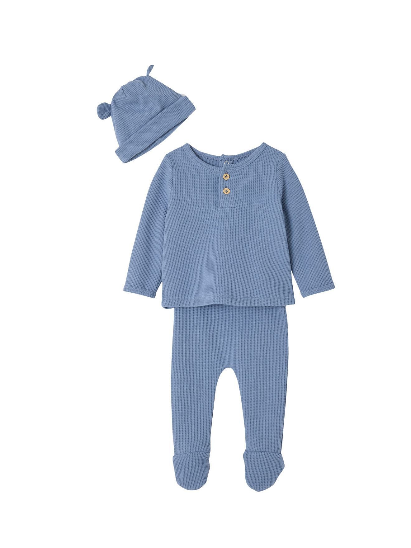 vertbaudet Strampler Baby-Set für Neugeborene 3-teiliges