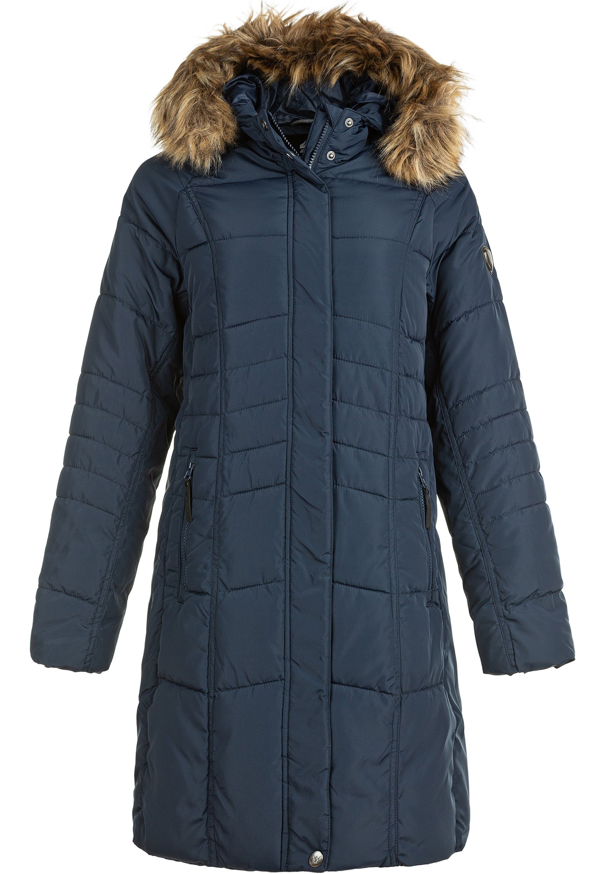 WHISTLER Steppjacke CYNTHIA langem extra Schnitt blau mit