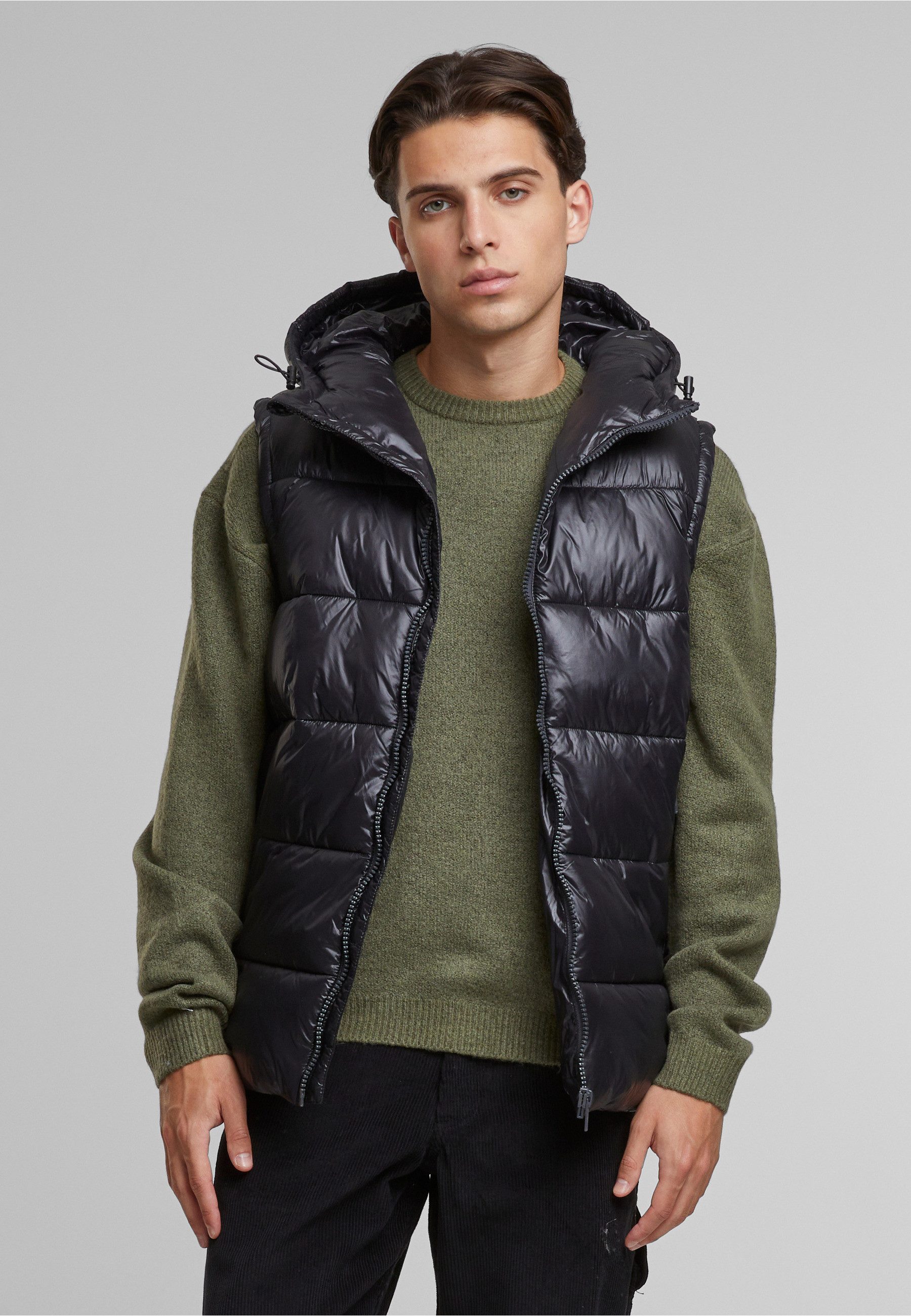 URBAN CLASSICS Steppweste Urban Classics Recycled Hooded Puffer Vest (1-tlg) – Bild 3 von 5