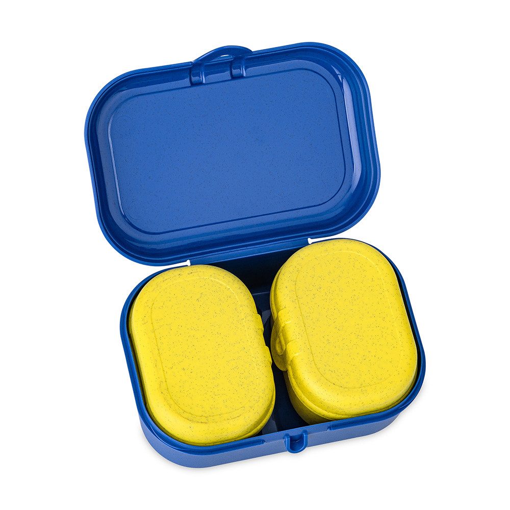 KOZIOL Lunchbox PASCAL READY MINI SPONGEBOB SQUAREPANTS Lunchbox-Set, Kunststoff, (Set, 3-tlg), spülmaschinengeeignet, mikrowellengeeignet