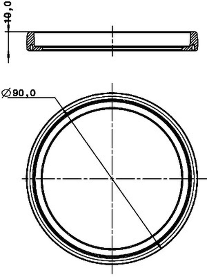 Hella Untergestell HELLA 9GD 980 696-001 Gummiring