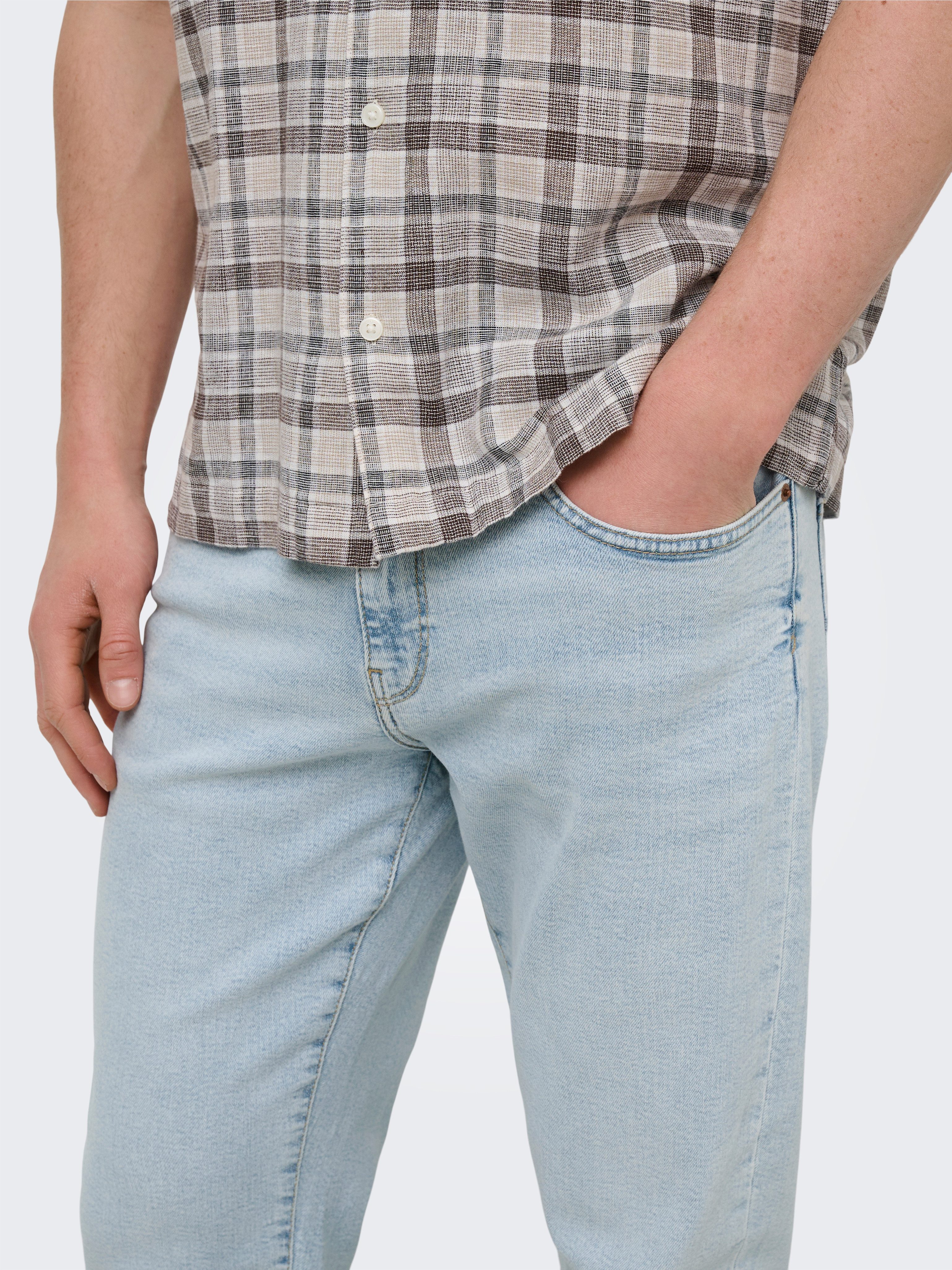 ONLY & SONS Straight-Jeans ONSWEFT REGULAR WB 0021 TAI DNM NOOS Baumwollmischung, straight fit