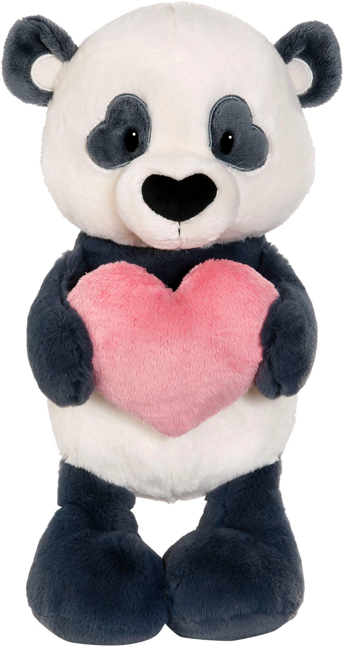 Nici Kuscheltier Love, Panda mit Herz, 25 cm schlenkernd, enthält recyceltes Material