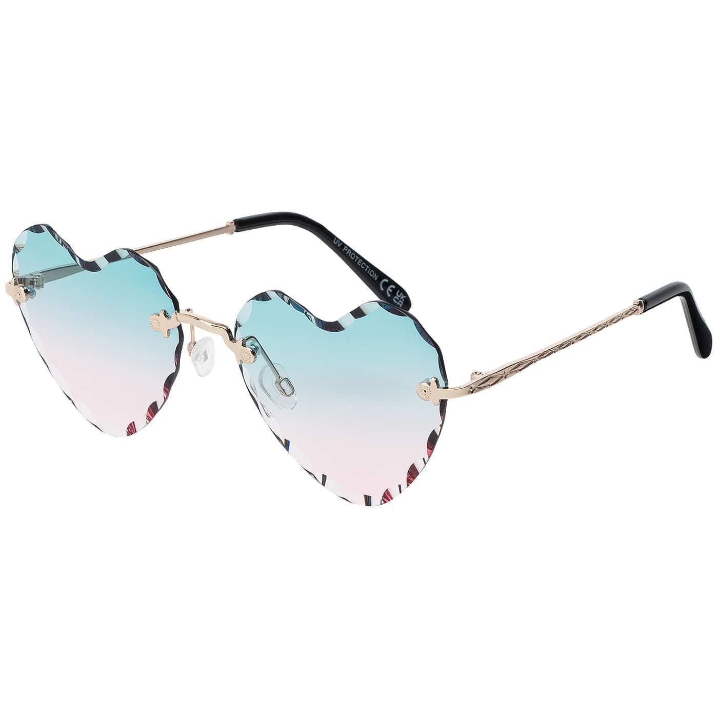 BEZLIT Eyewear Sonnenbrille Herz Form Designer Damen Sonnenbrille (1-St) mit bunten Linsen