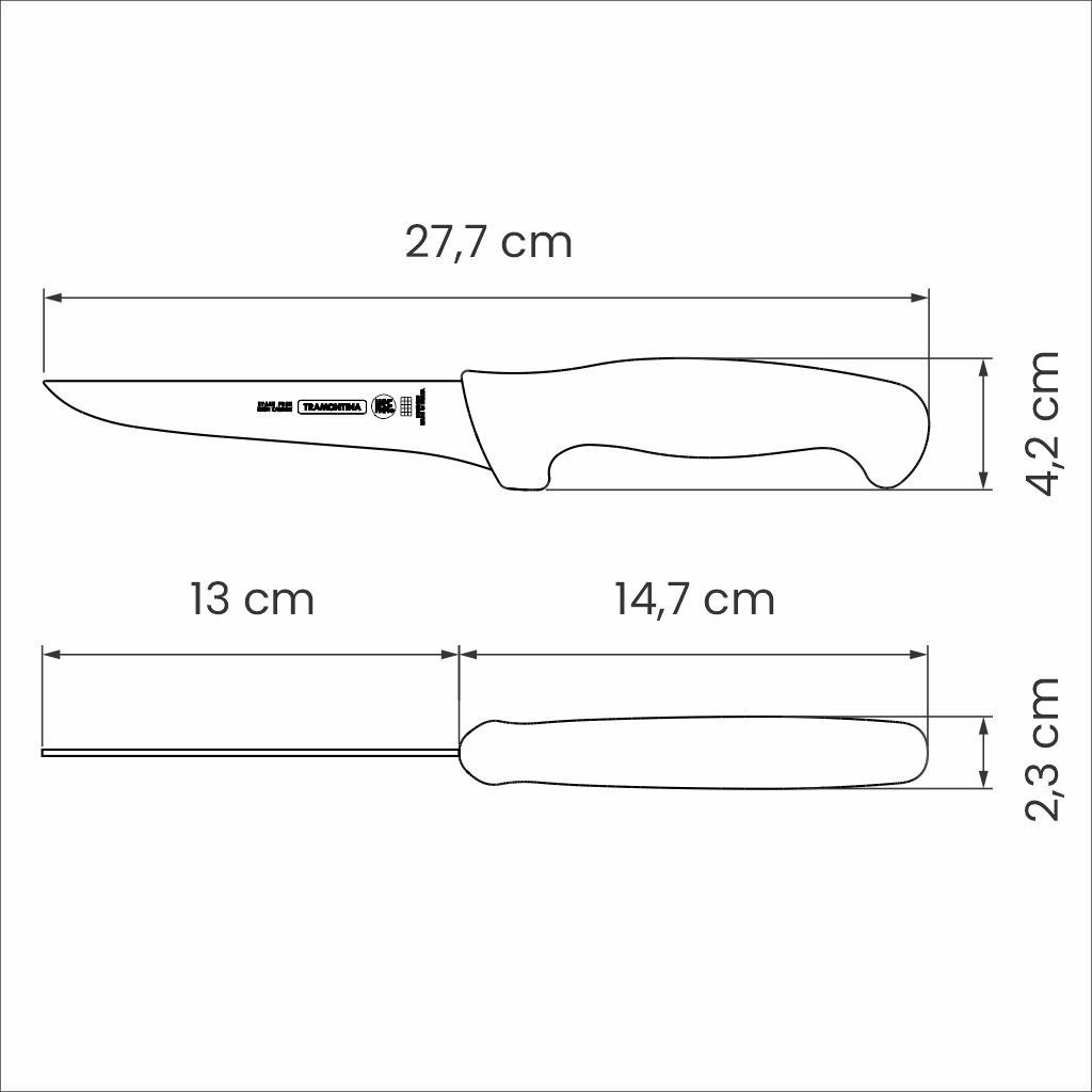 Tramontina Messer, Ausbeinmesser Rockwell, hochligierten Chrom-Molybdän-Stahl 56° PROFISSIONAL Sub-Zero,