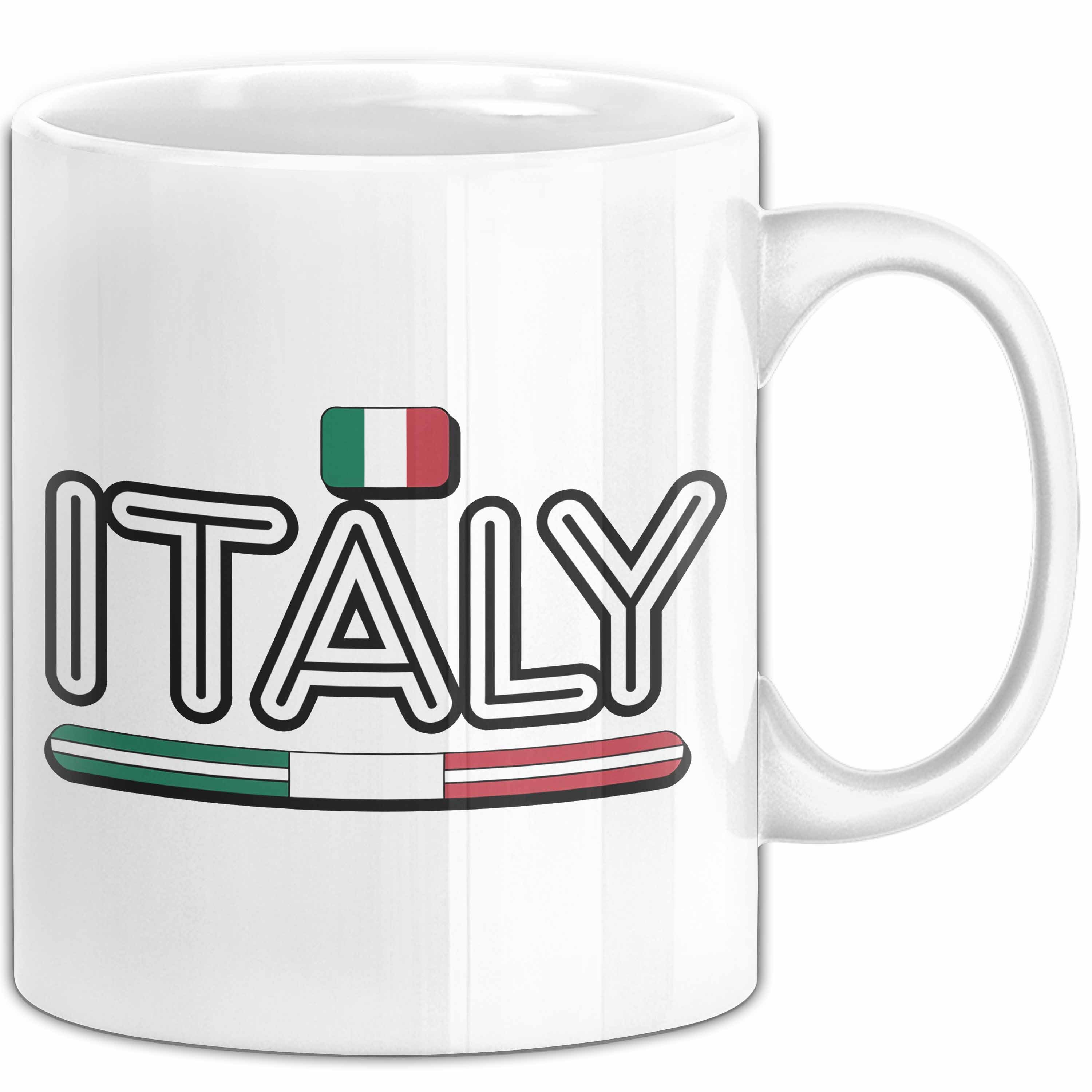 Trendation Tasse Italien Italien Karte Tasse Geschenk Lustige Geschenkidee Spruch Itali, Keramik