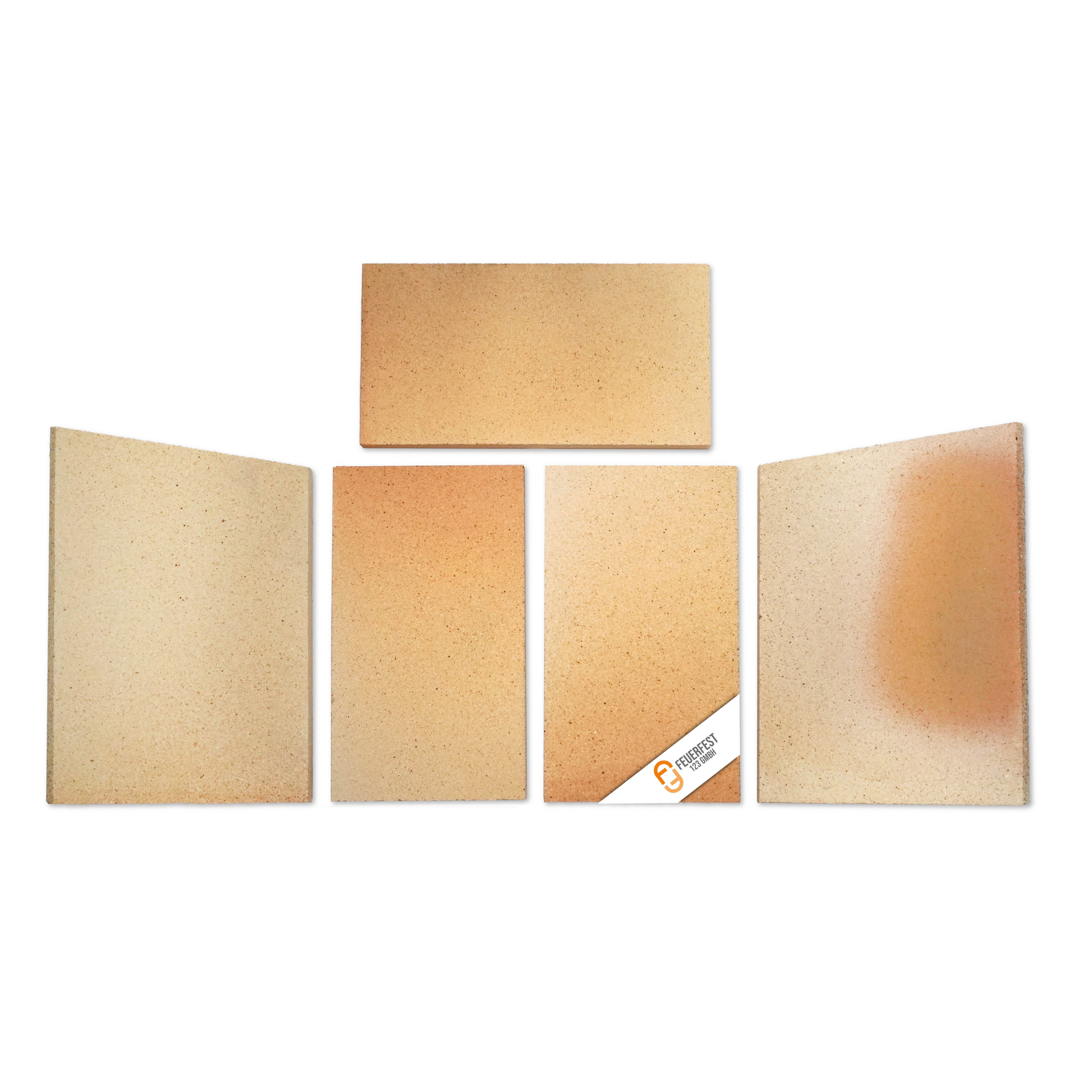 Feuerfest 123 GmbH Feuerraumplatten Kaminofenauskleidung passend für Hark*-Öfen für verschiedene Modelle, aus feuerfesten Schamotte- und Vermiculite-Platten, passgenau